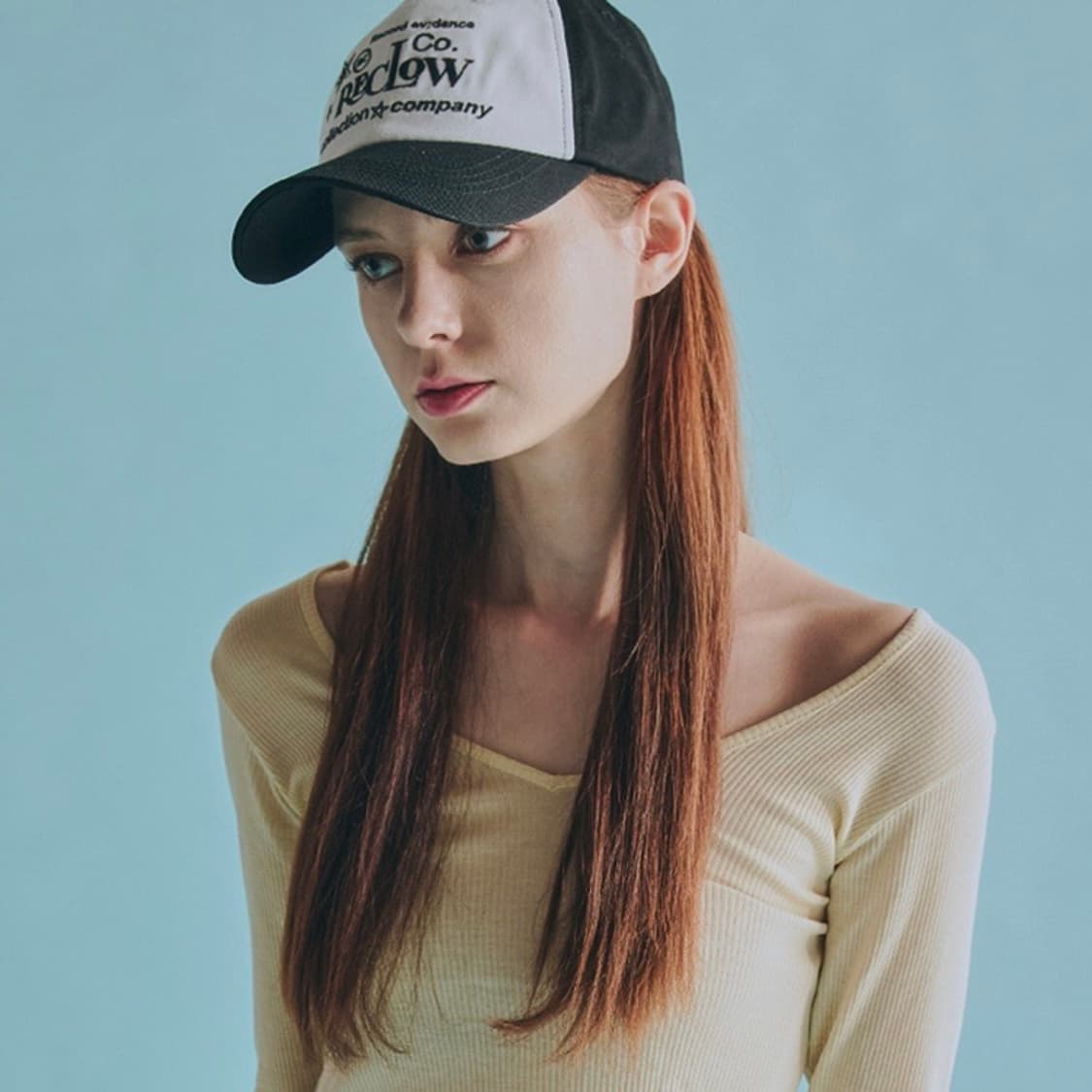 리끌로우 트윌투톤 볼캡 블랙 상품이미지2