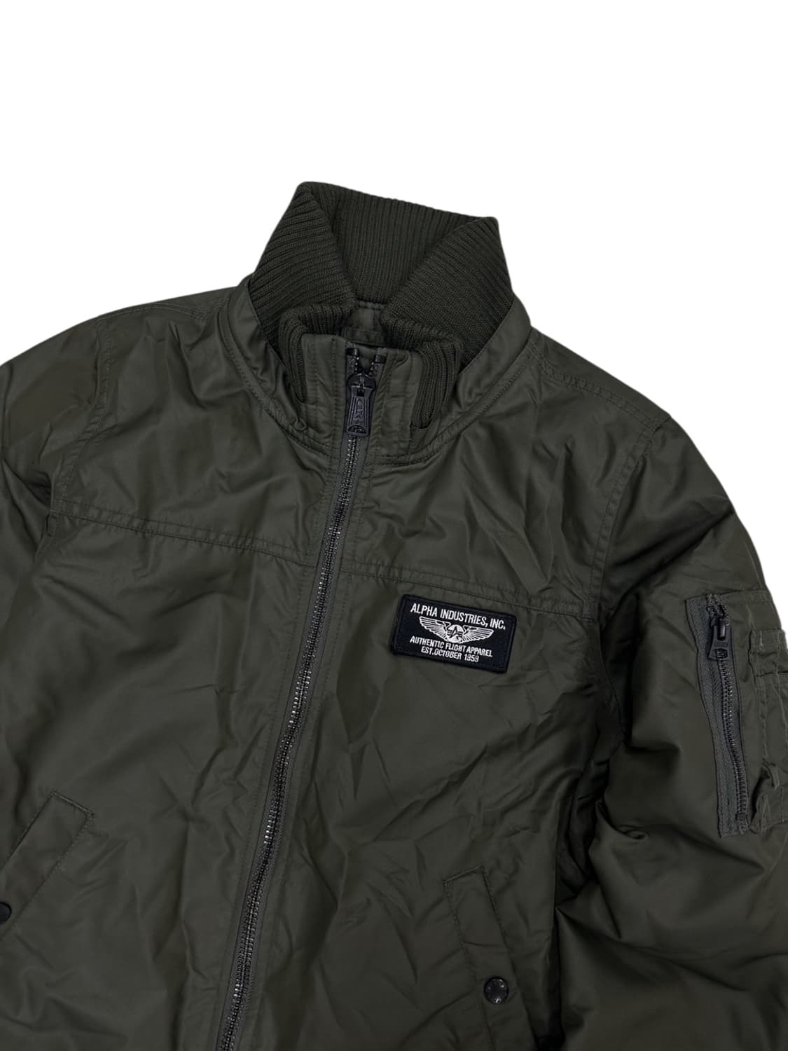 알파인더스트리 플라이트자켓 세이지그린 (M)  상품이미지2