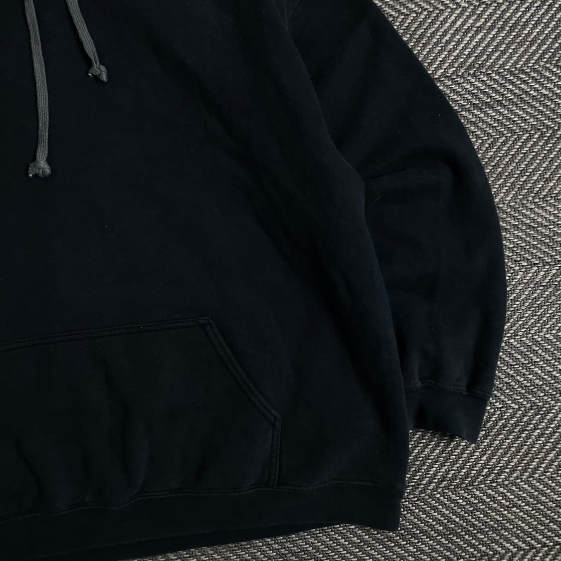 길단 USA 헤비 코튼 박시핏 미니멀 후드 티셔츠y 3184 상품이미지4