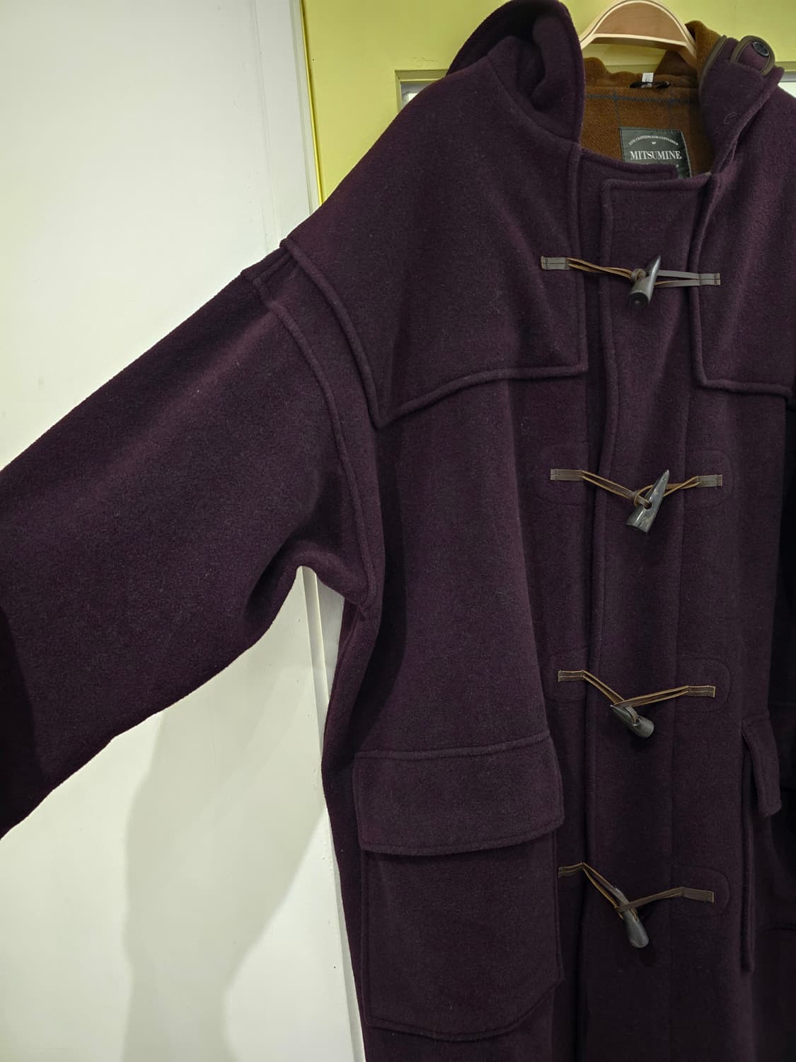 Mitsumine U.K 딥퍼플 떡볶이 코트 상품이미지7