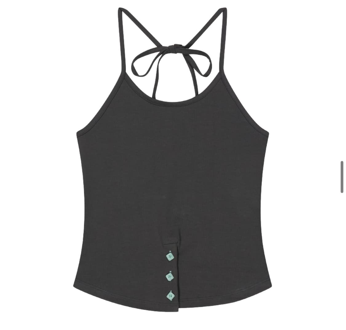 현재품절) 헤레틱 BUTTON STRAP HALTER TOP 상품이미지2