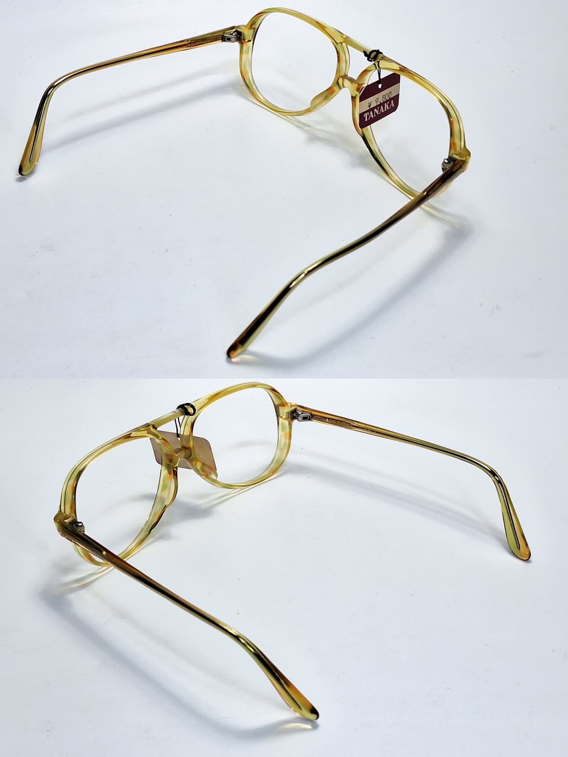 80s 이탈리아제 데드스톡/HOYA 0152 투브릿지 안경테 52mm 상품이미지5