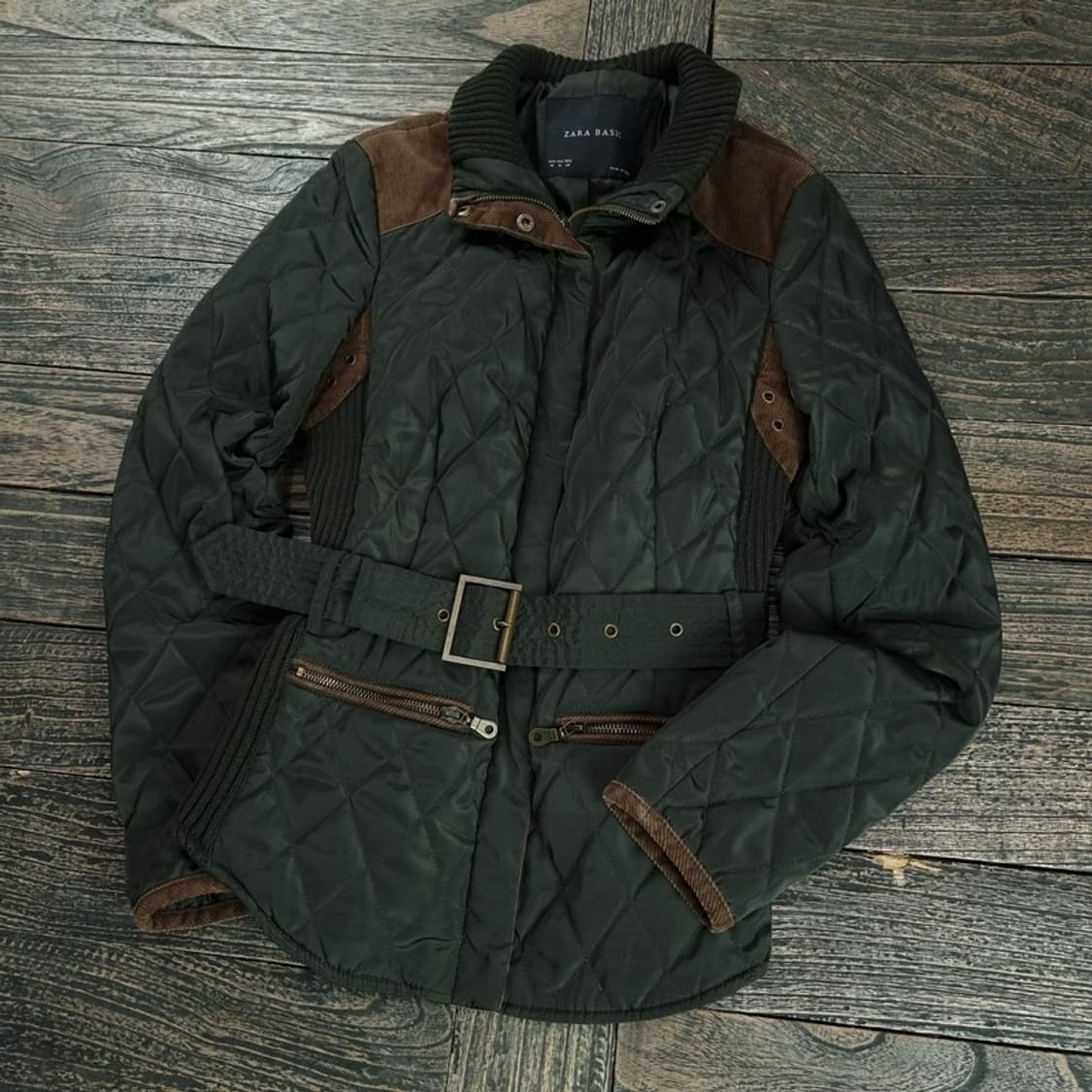 [자라] 벨티드 퀄팅 퀼팅 자켓 M18990 상품이미지1