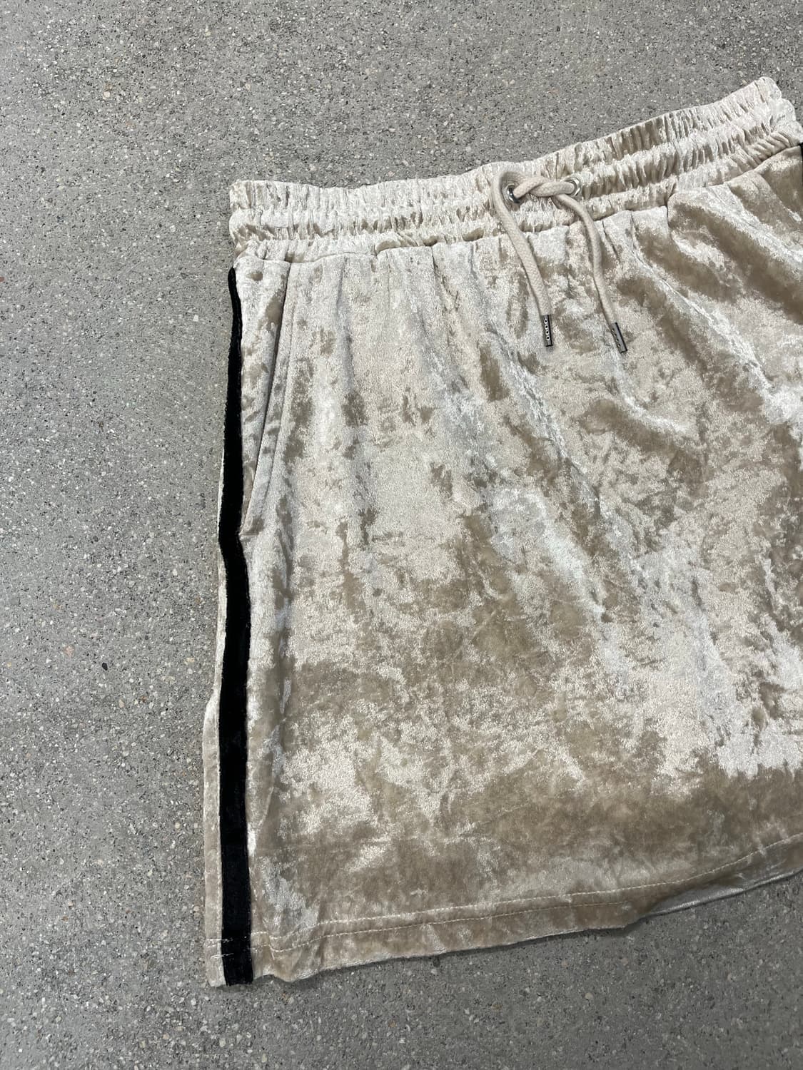 아이보리 벨벳 팬츠 스커트 상품이미지2