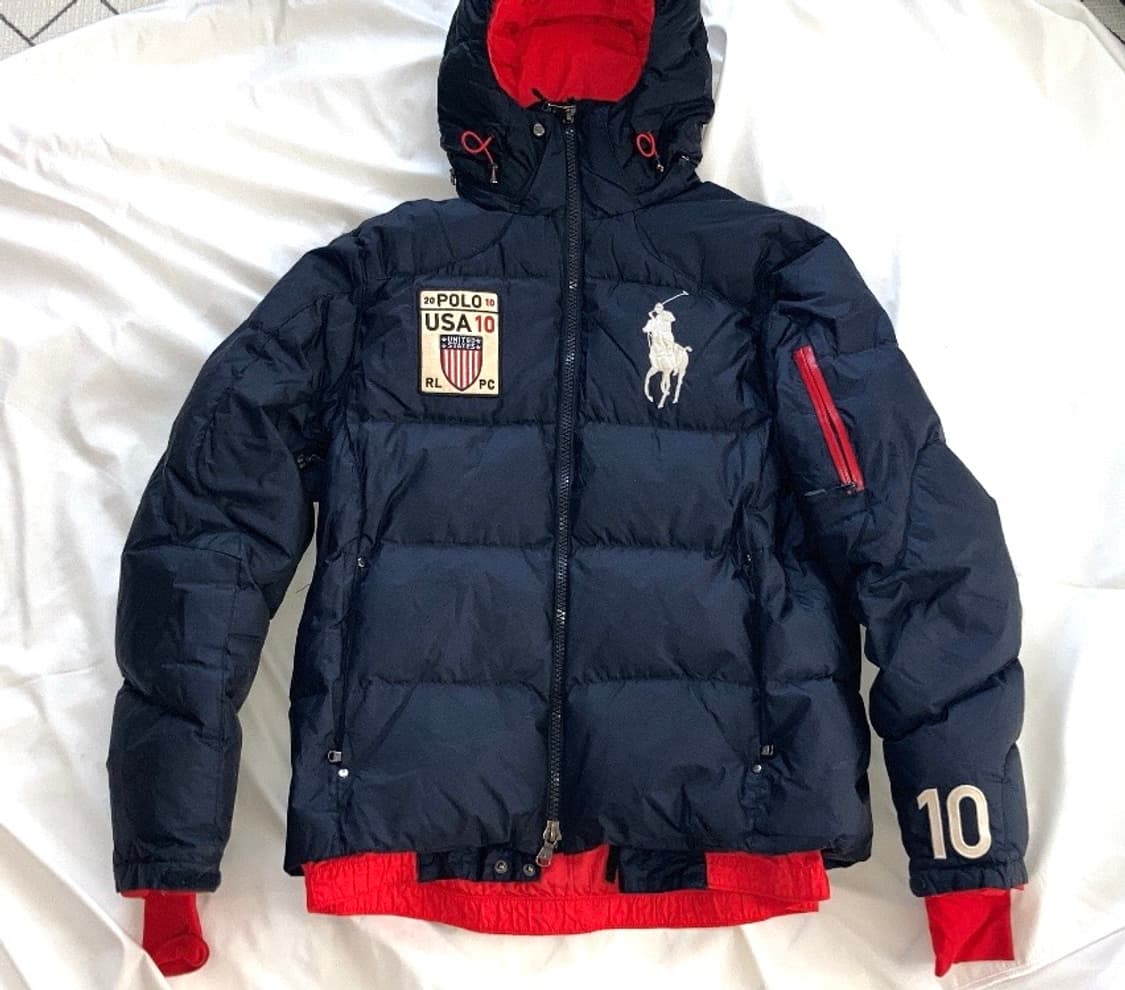 (급전) 폴로 빅포니 성조기 네이비 패딩  상품이미지1