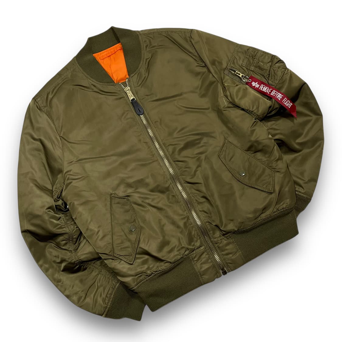 알파 인더스트리 빈티지 올리브 리버시블 슬림 Ma-1  상품이미지2