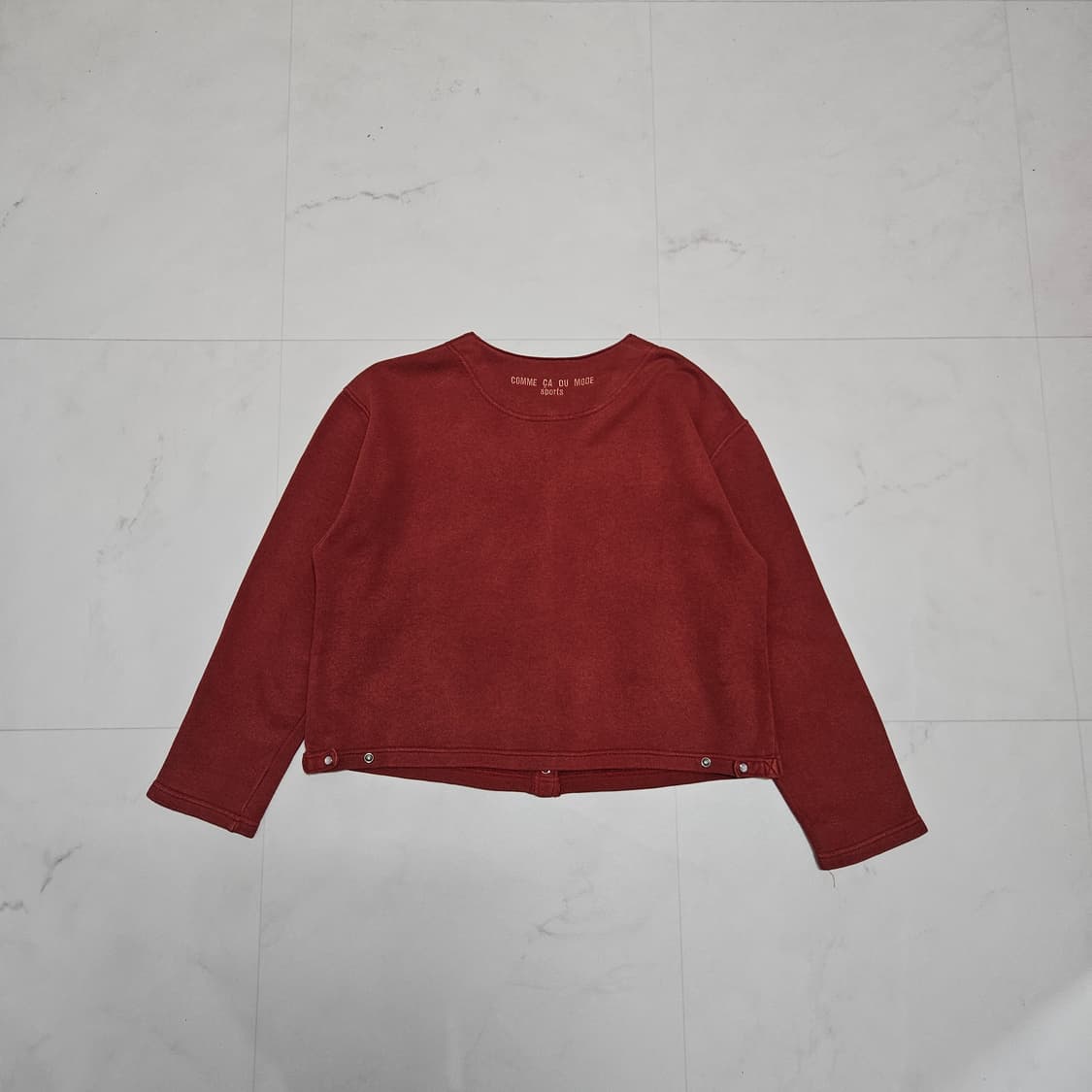 Comme ca du mode 꼼싸데모드 스웻 라운드 가디건 상품이미지3