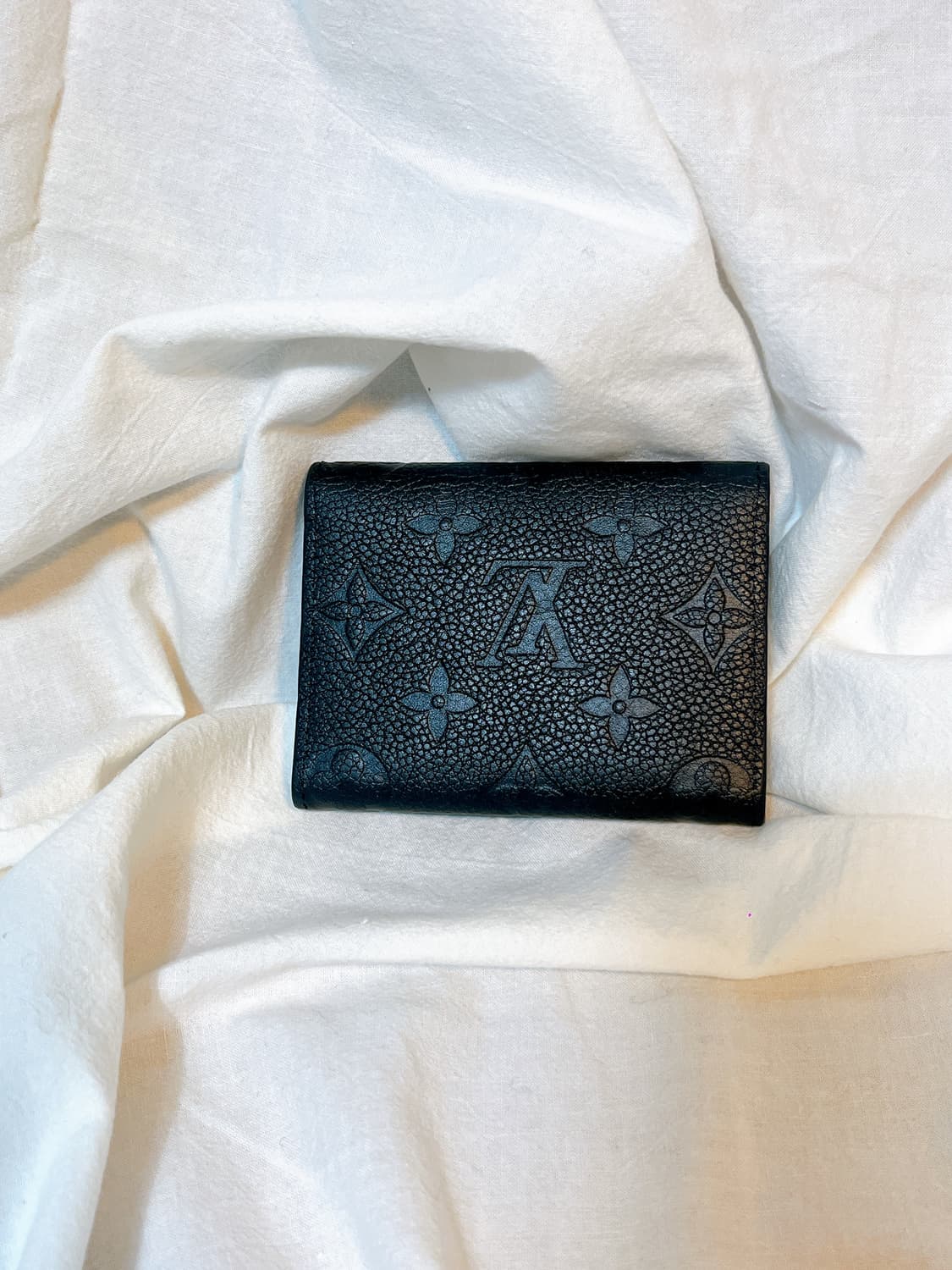 루이비통 비즈니스 카드 홀더 모노그램 엠보스 레더 블랙 상품이미지8