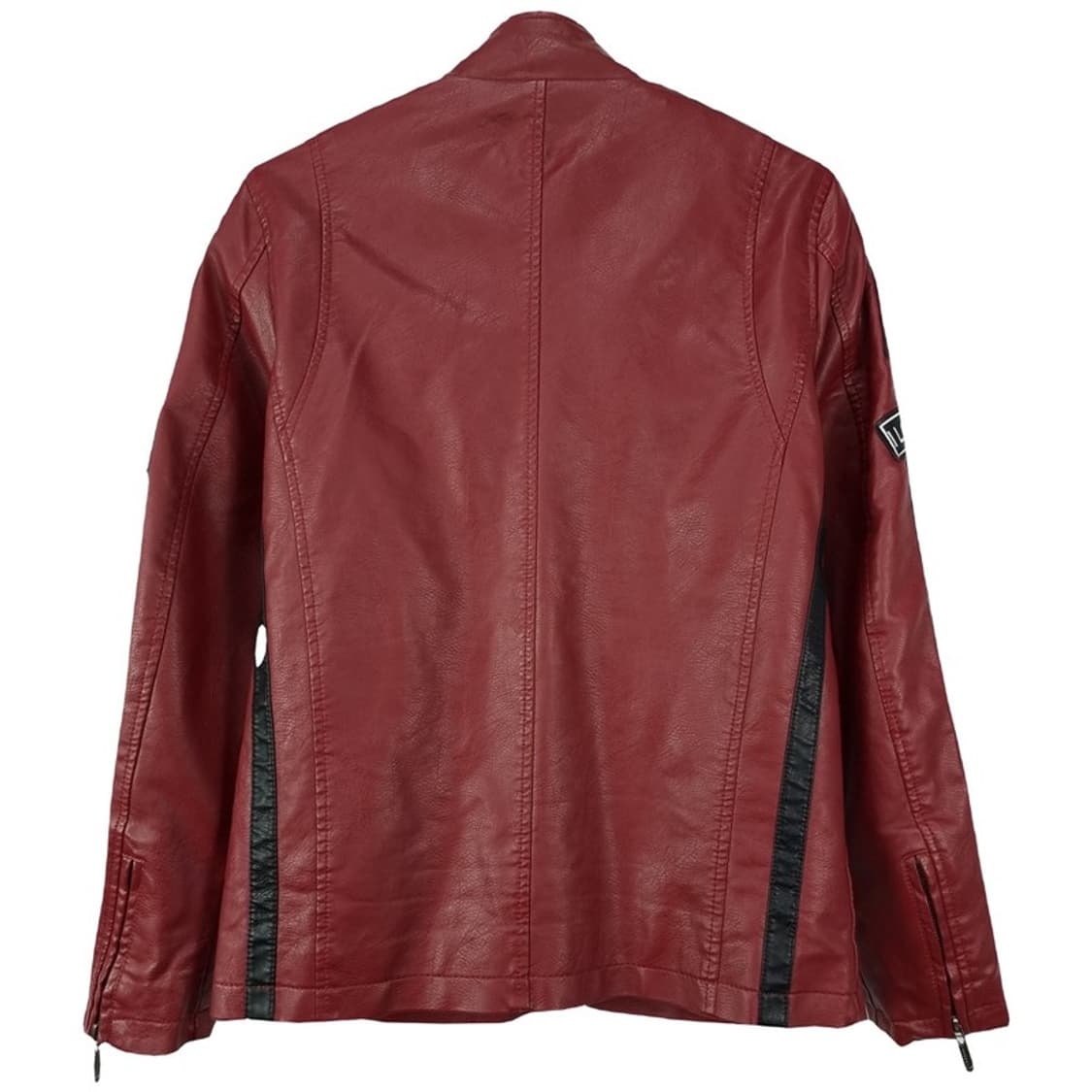 [빈티지] 비건레더 멀티패치 레이싱 바이커 라이더 가죽 자켓 M19542 상품이미지3