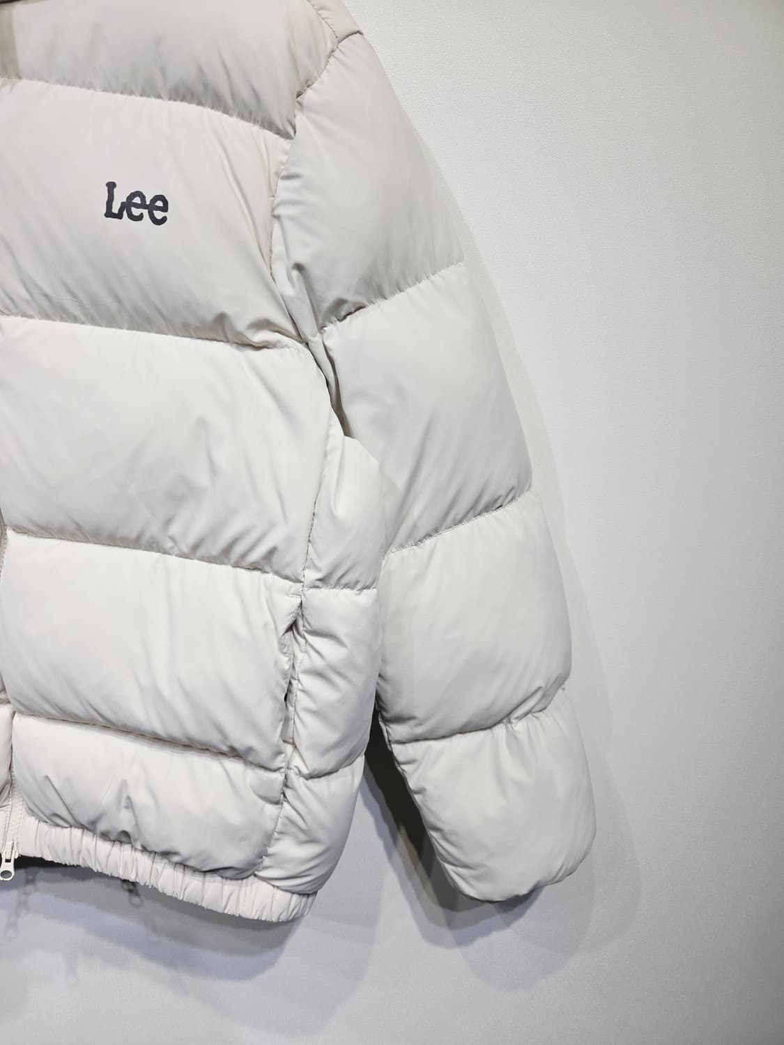 Lee 리 스톰라이더 덕다운 숏패딩 화이트 상품이미지5