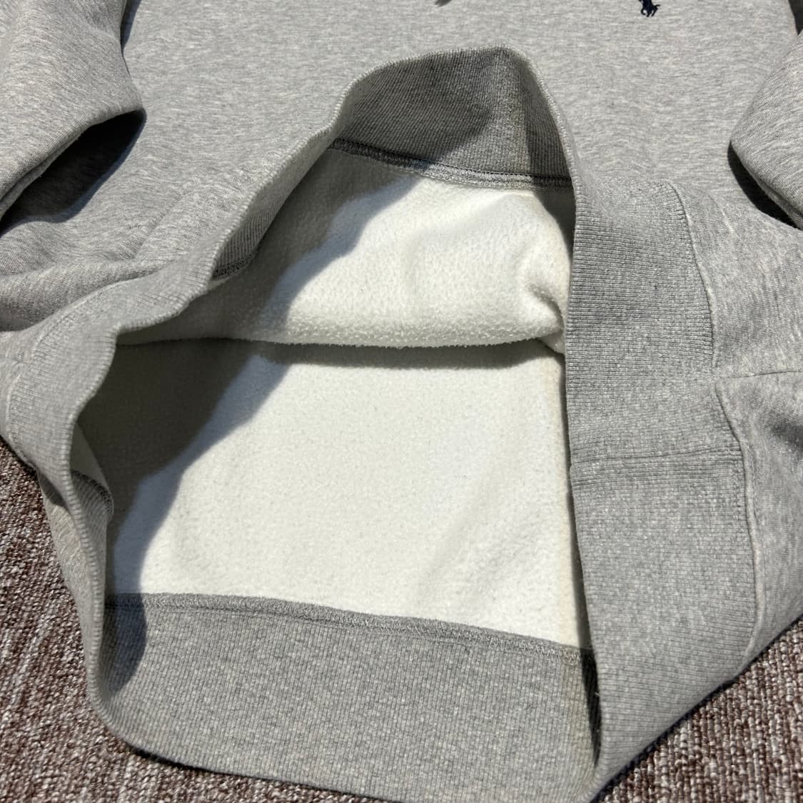 XL) 폴로 랄프로렌 그레이 후드티 기모안감 상품이미지5