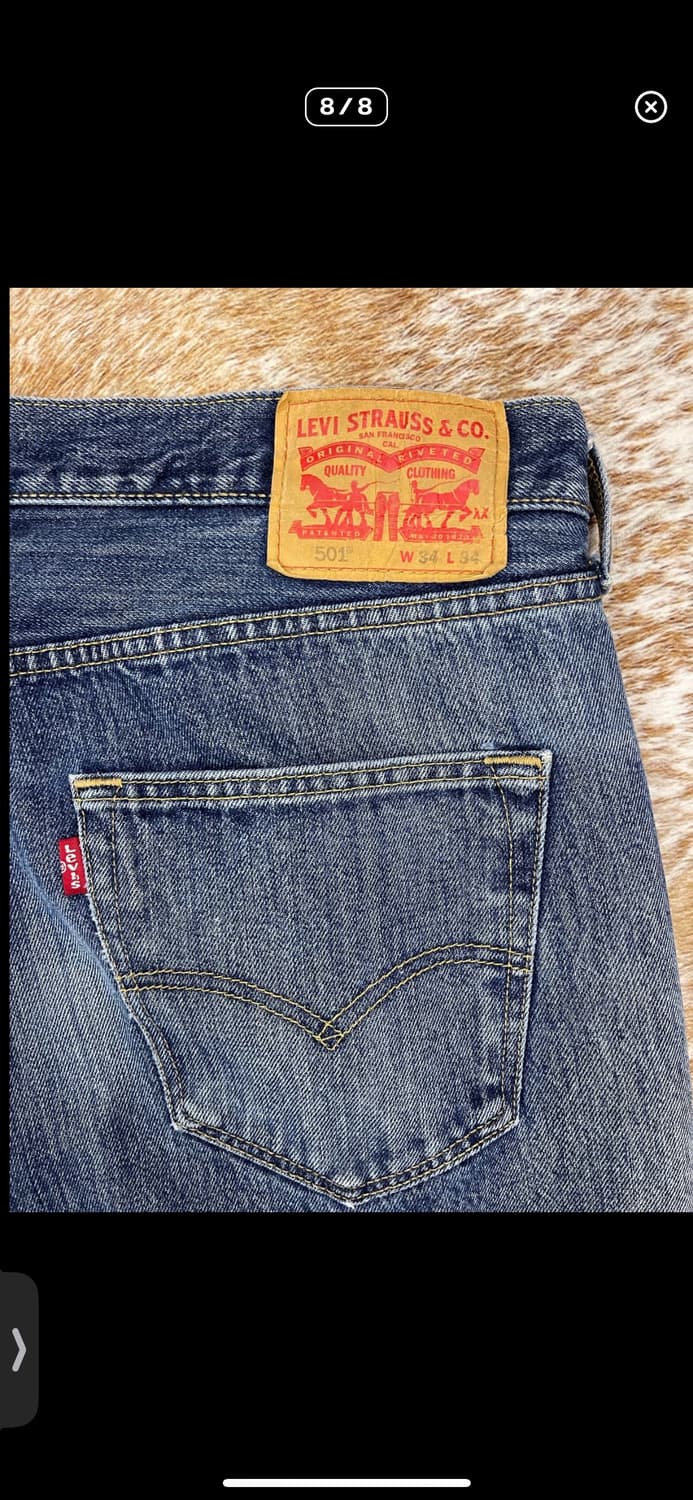 리바이스 501 w34l34 상품이미지8