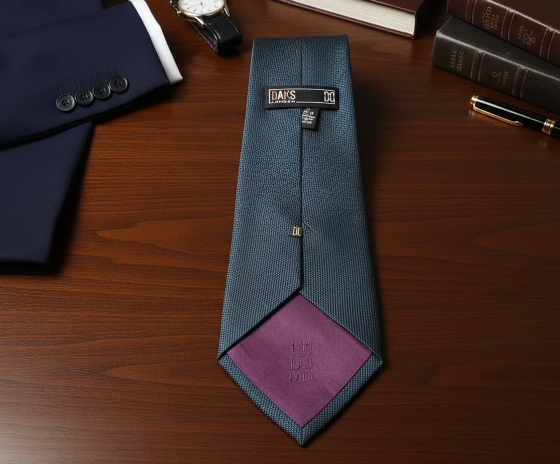 닥스(DAKS) 런던 실크 100% 넥타이 (딥그린) 상품이미지3