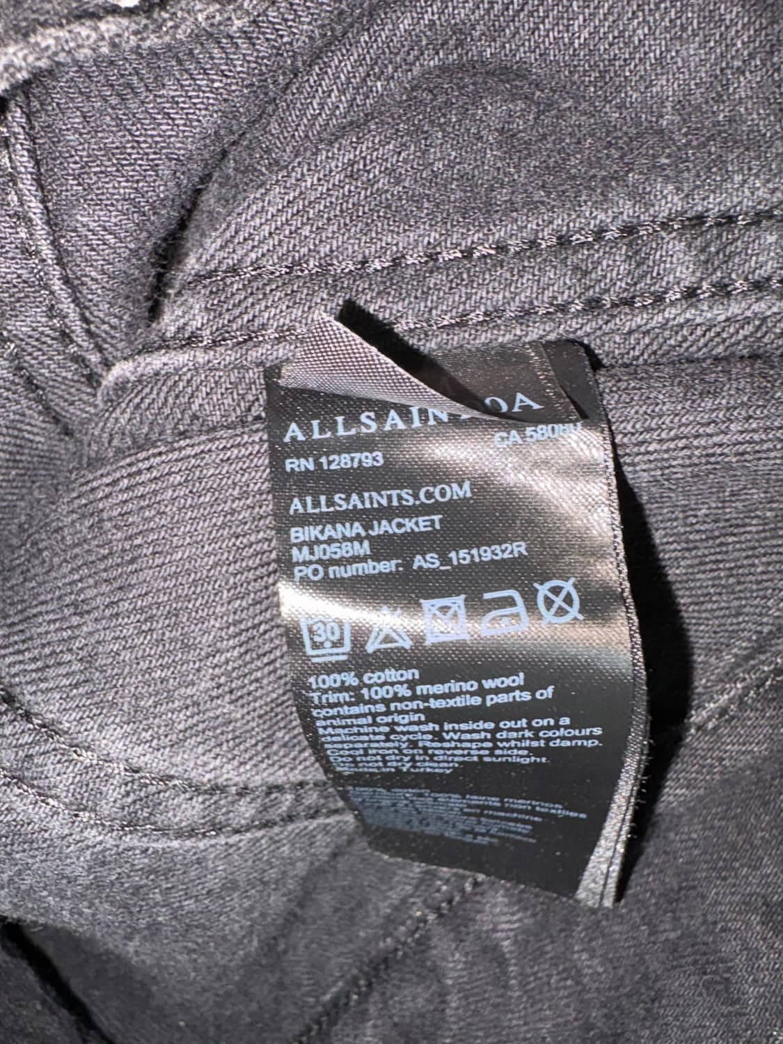 [M] ALLSAINTS Fur Denim Jacket 상품이미지4
