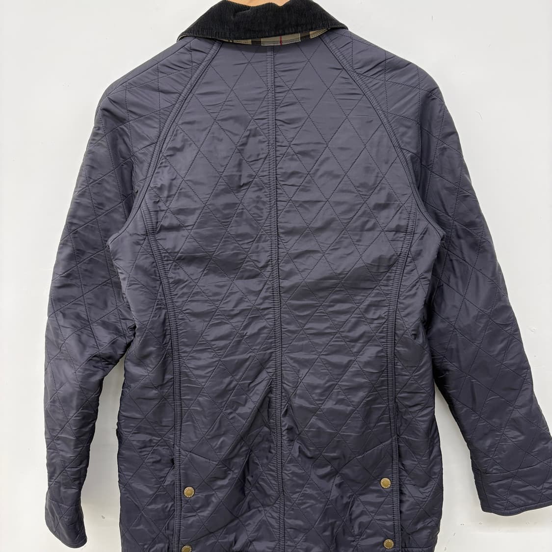 바버 퀼팅 자켓 코듀로이 카라 L 상품이미지7