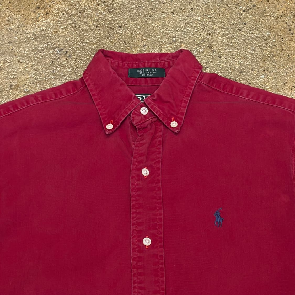 90s Made in USA 미국 빈티지 폴로랄프로렌 클래식 셔츠 상품이미지3