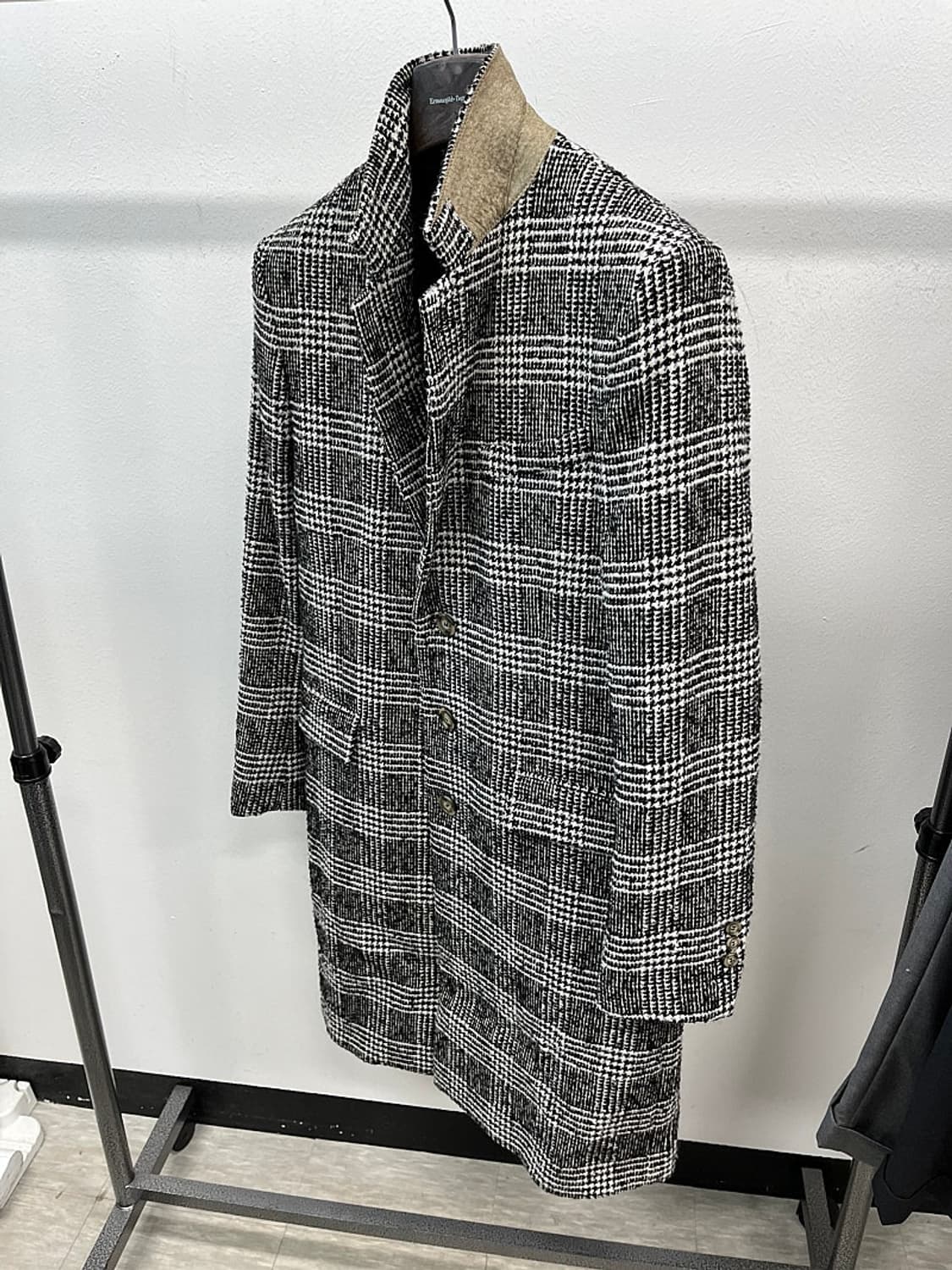 95-100) 아미 14fw 컬렉션 글렌체크 코트 상품이미지6