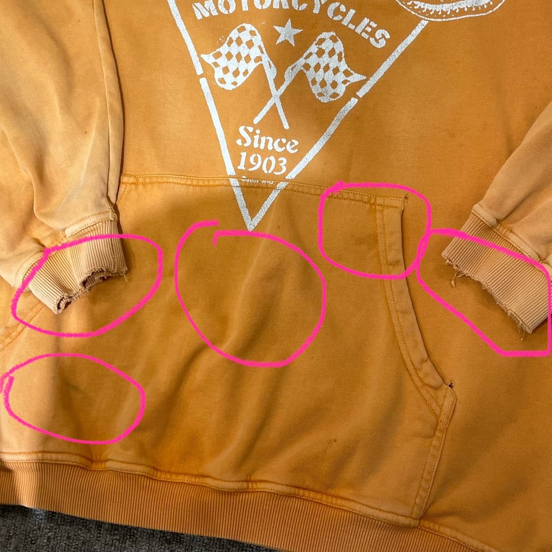 HARLEY DAVIDSON 할리 데이비슨 프린팅 후드티 상품이미지3