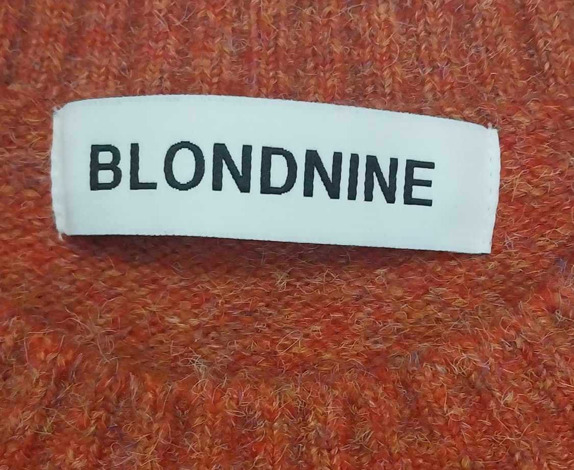 블론드나인 오렌지 브러쉬 니트 XL 상품이미지3