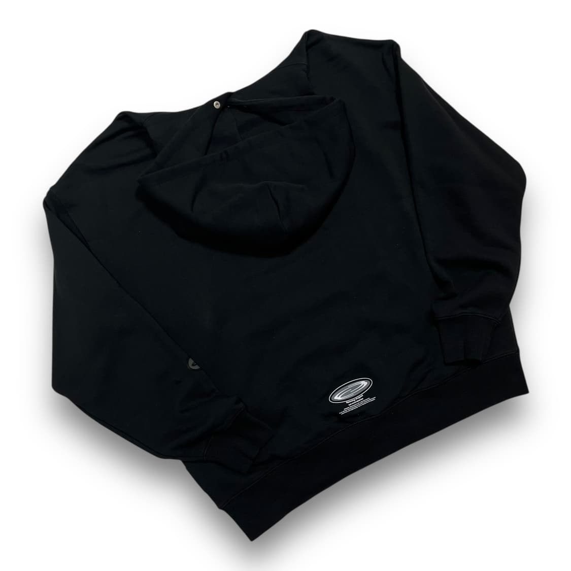 오프닝 프로젝트 오벌 로고 다크 후디 상품이미지3