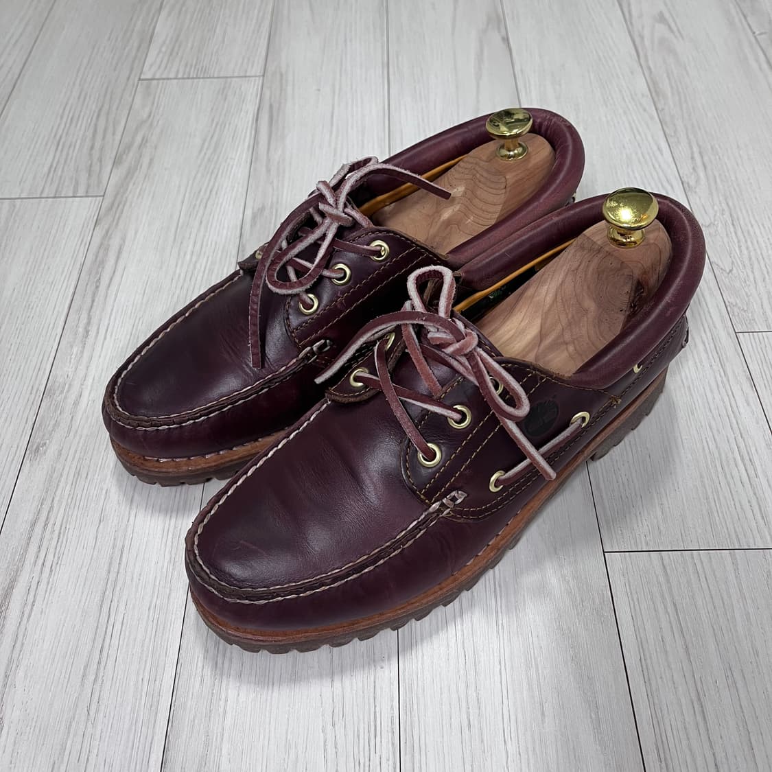 팀버랜드 보트슈즈 버건디 6사이즈 상품이미지1