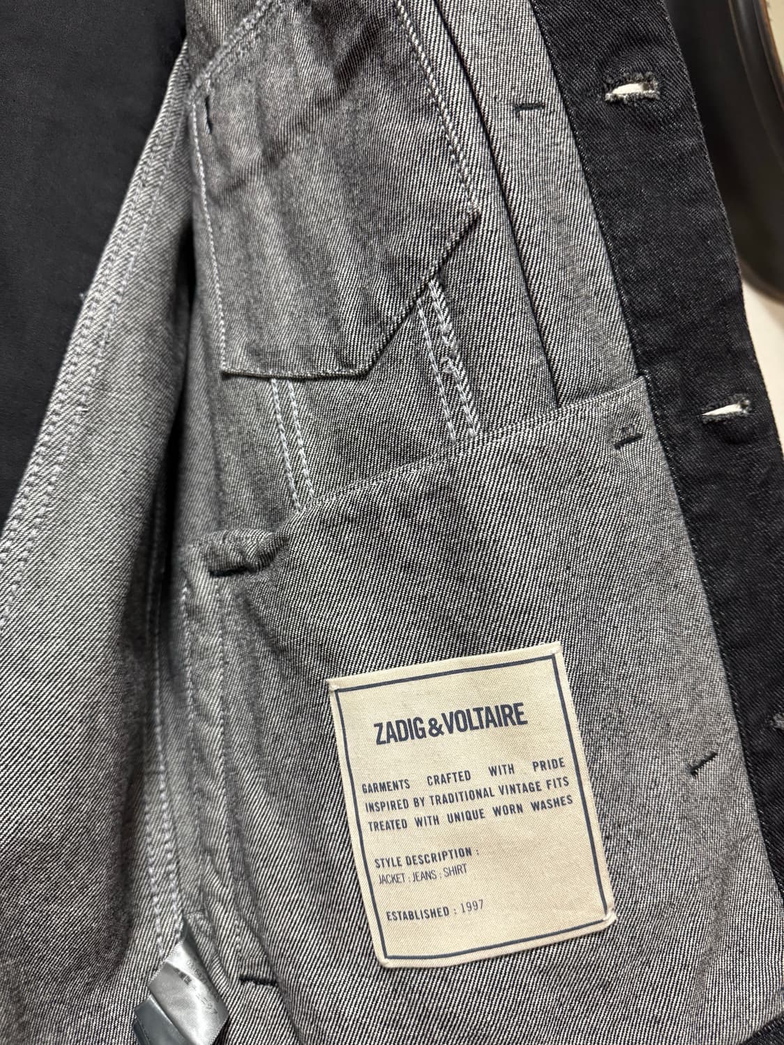 자딕앤볼테르 남성 청자켓 상품이미지5