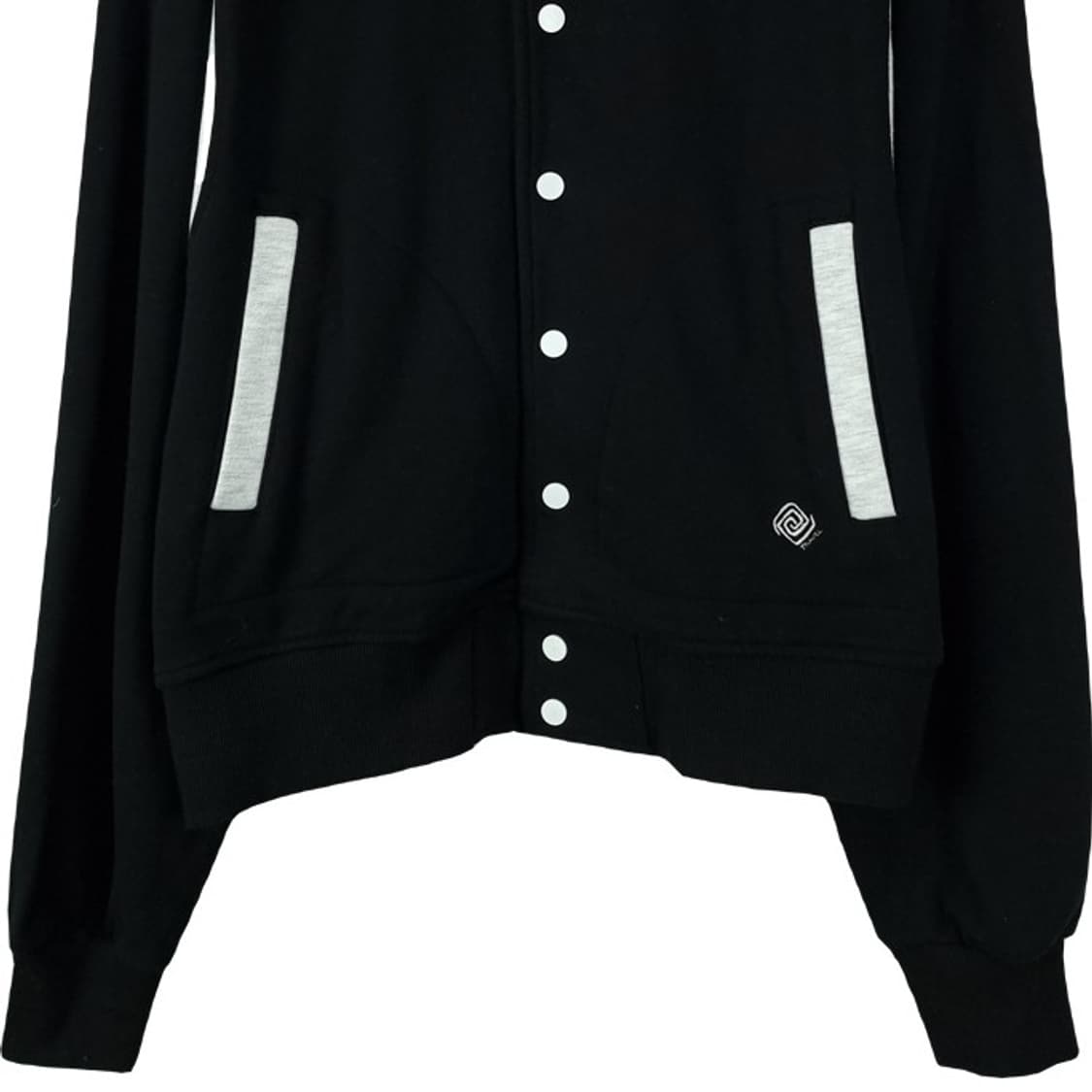 [트래블] 오버핏 스웻 바시티 자켓 블랙 M19246 상품이미지5