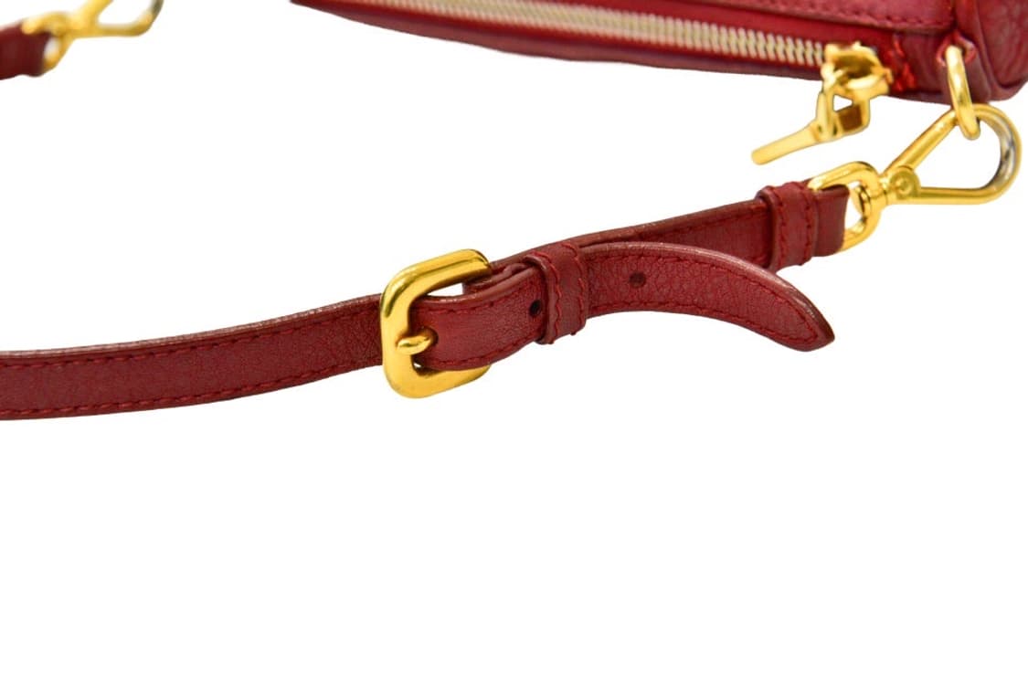 프라다 비텔로 다이노 레드 숄더백 (정품) 상품이미지8