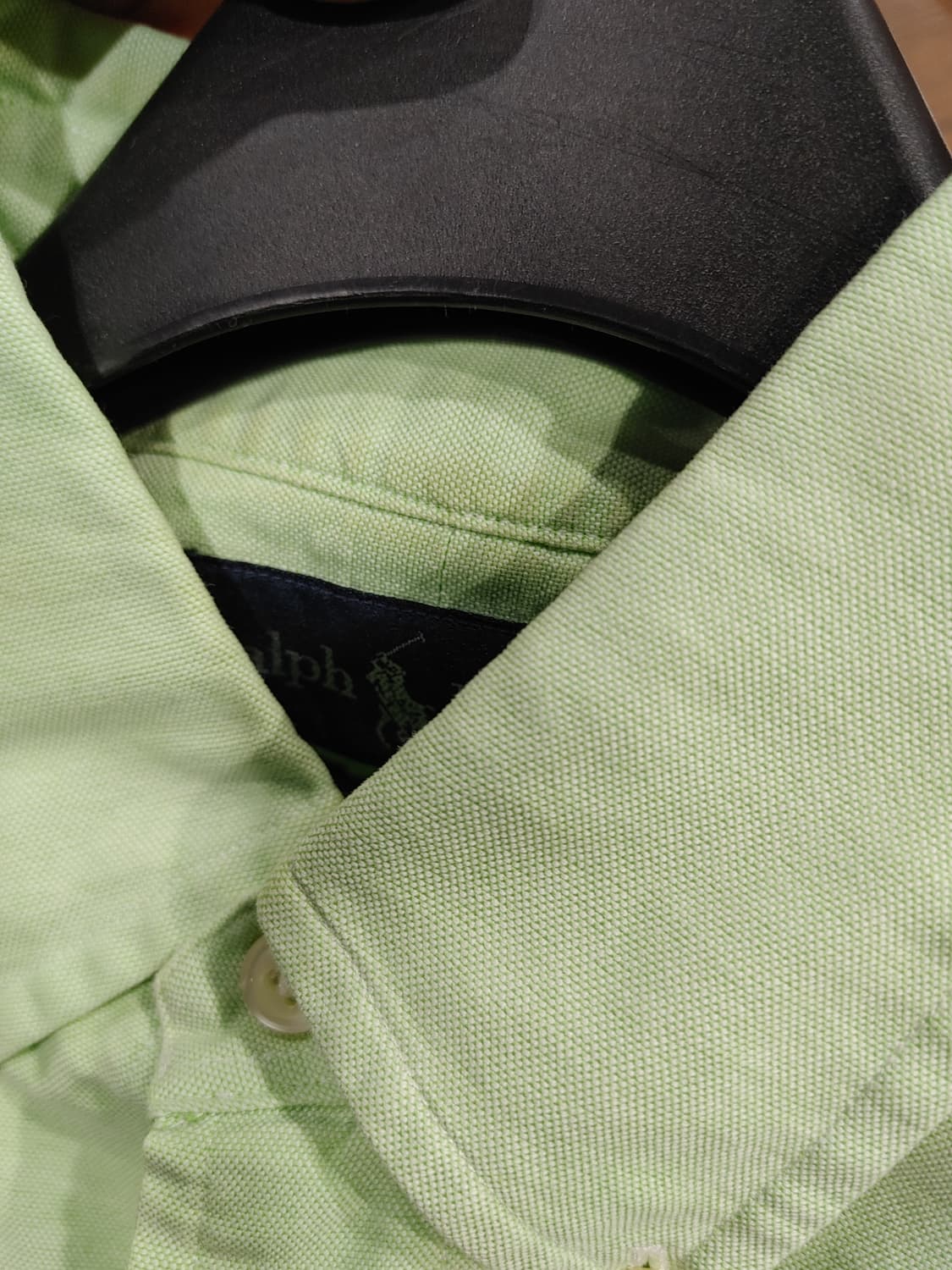 무배) 폴로 랄프로렌 로고 솔리드 반팔셔츠 - M 상품이미지5