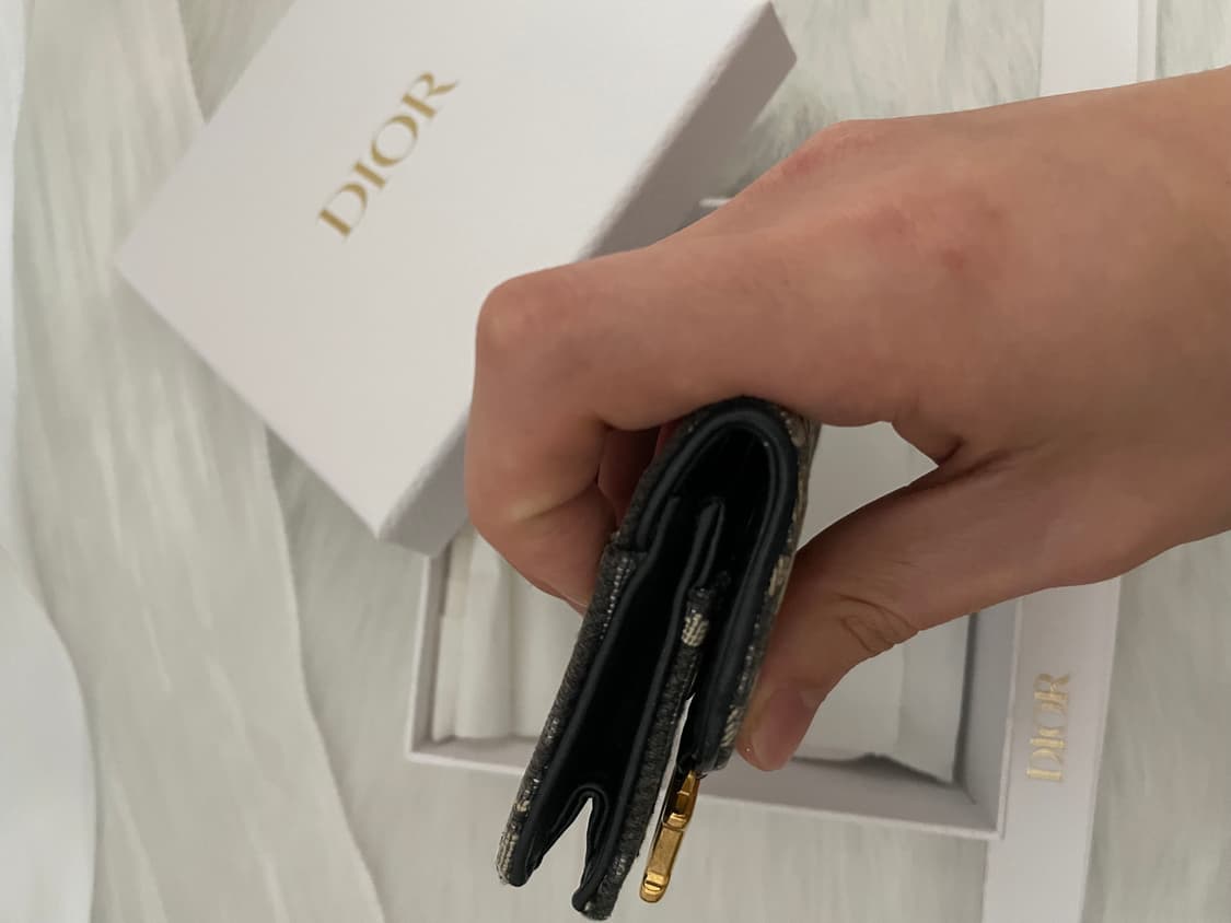 디올 오블리크 새들 카드지갑 베이지 상품이미지4