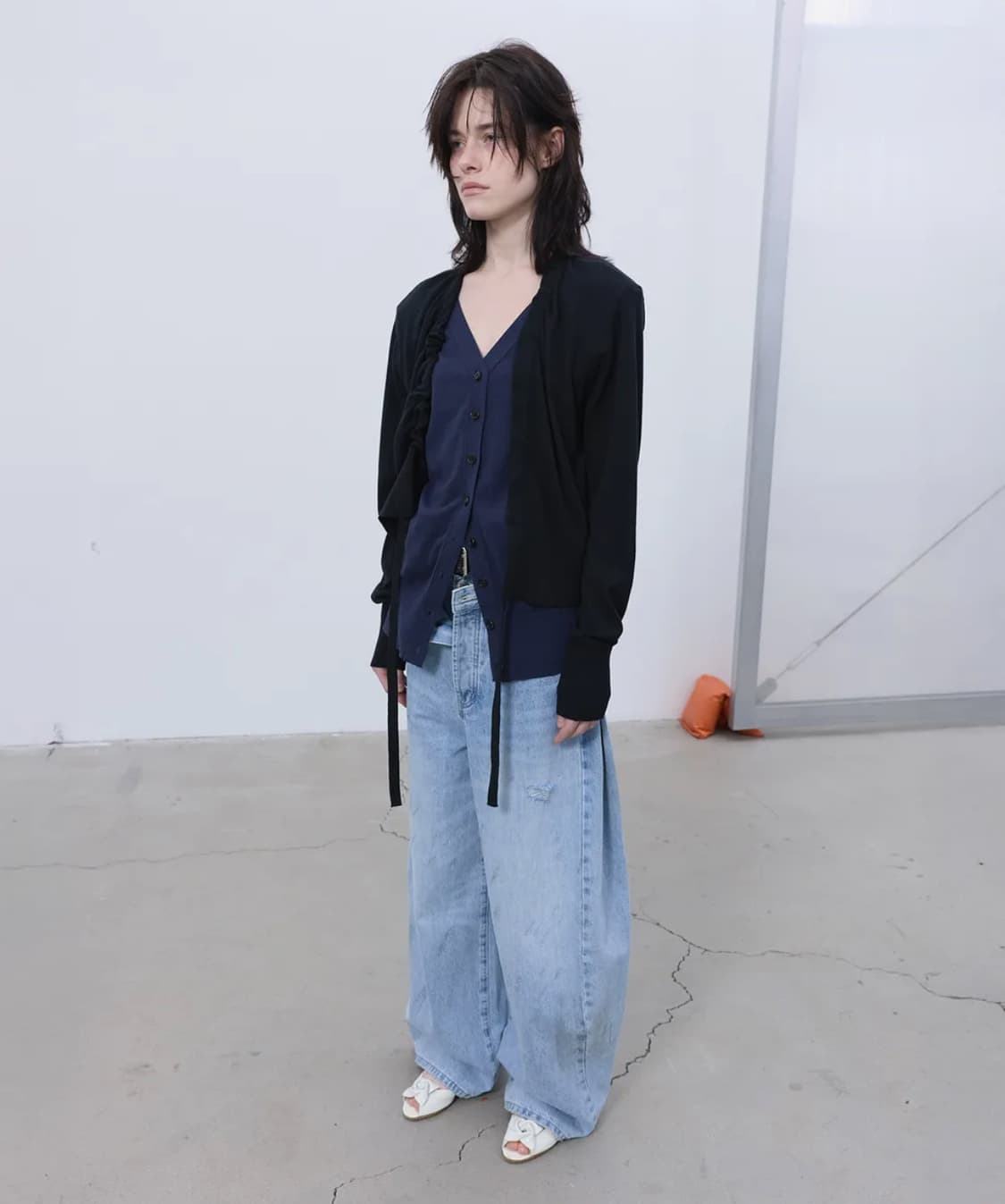 엘씨디씨 DOUBLE LAYERED CARDIGAN (BLACK) 상품이미지2