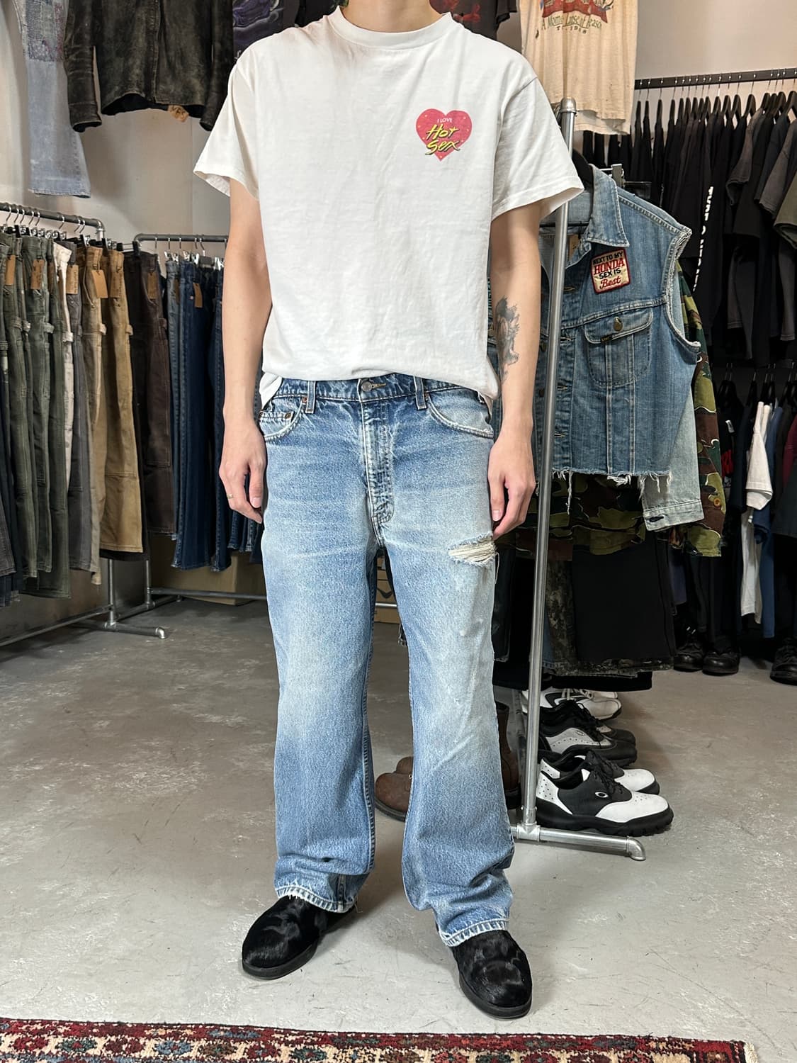 90's USA Made 빈티지 리바이스 517 부츠컷 상품이미지2