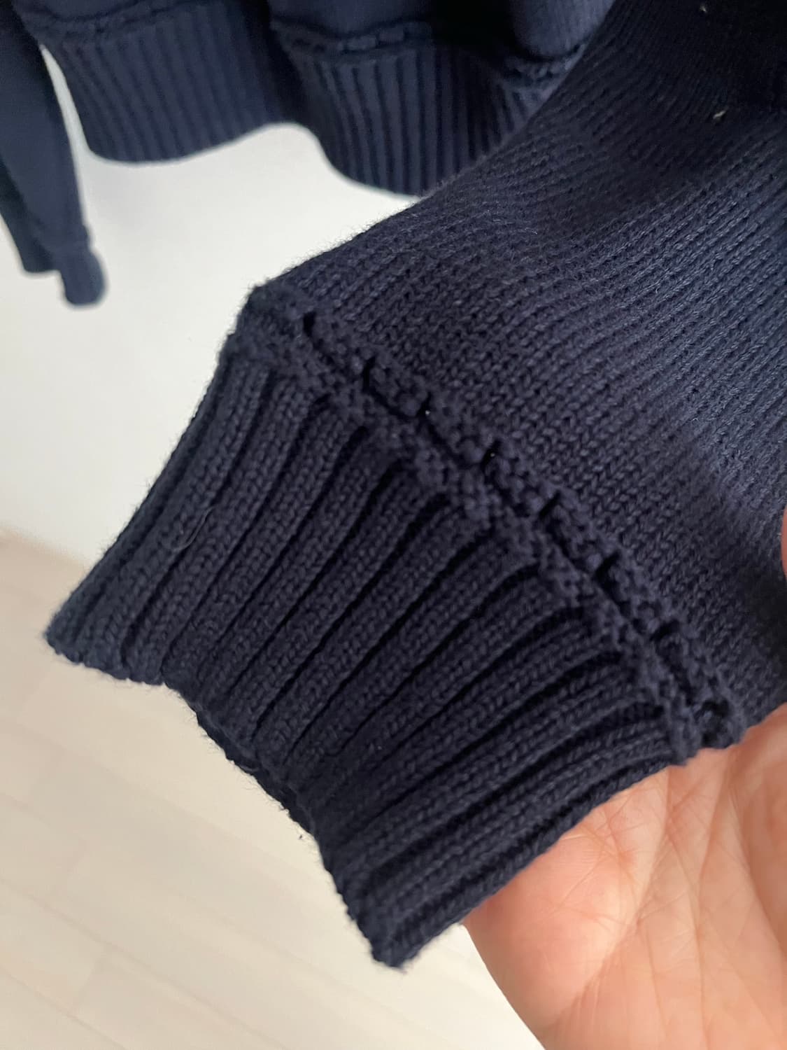 SOOTHE RAGLAN SCACY 3WAY KNIT_NAVY 상품이미지8