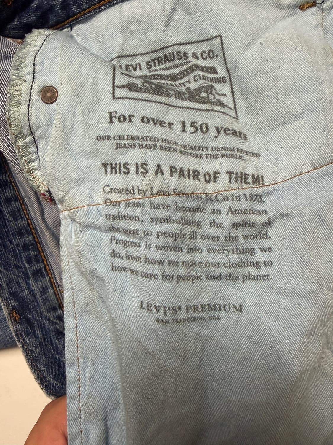 Levi's premium 505 W34 L32 상품이미지4