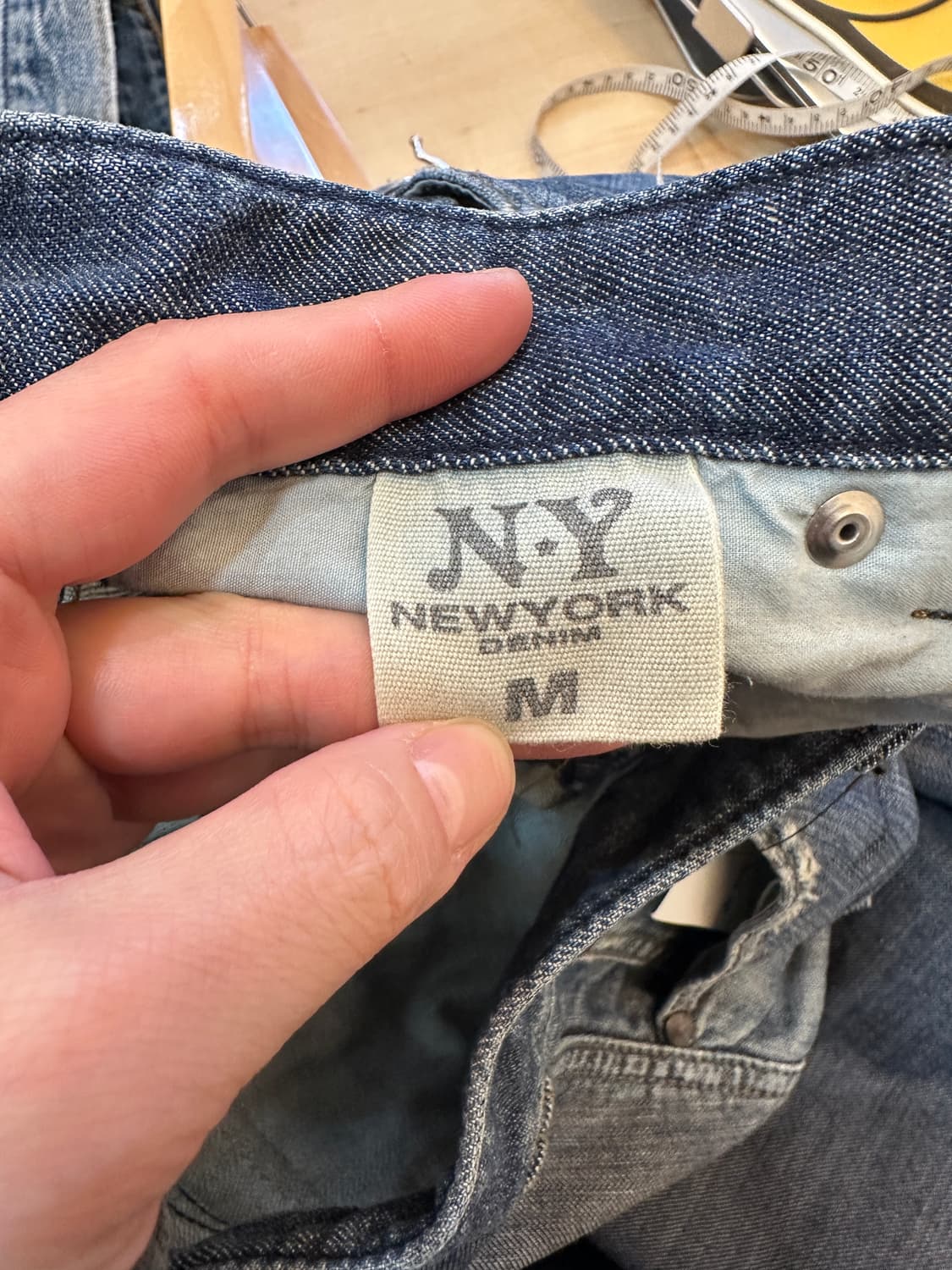 M) 뉴욕 어센틱 포켓 부츠컷 워싱 데님 빈티지 청바지 상품이미지6