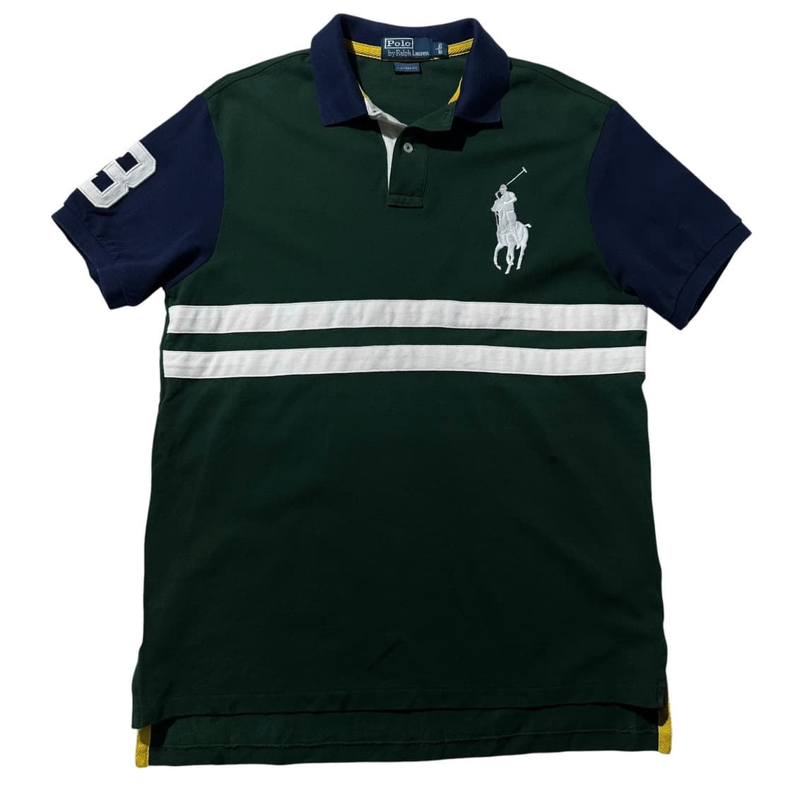 폴로 랄프로렌 치프키프 빅포니 배색 피케 카라 반팔 티셔츠 상품이미지1