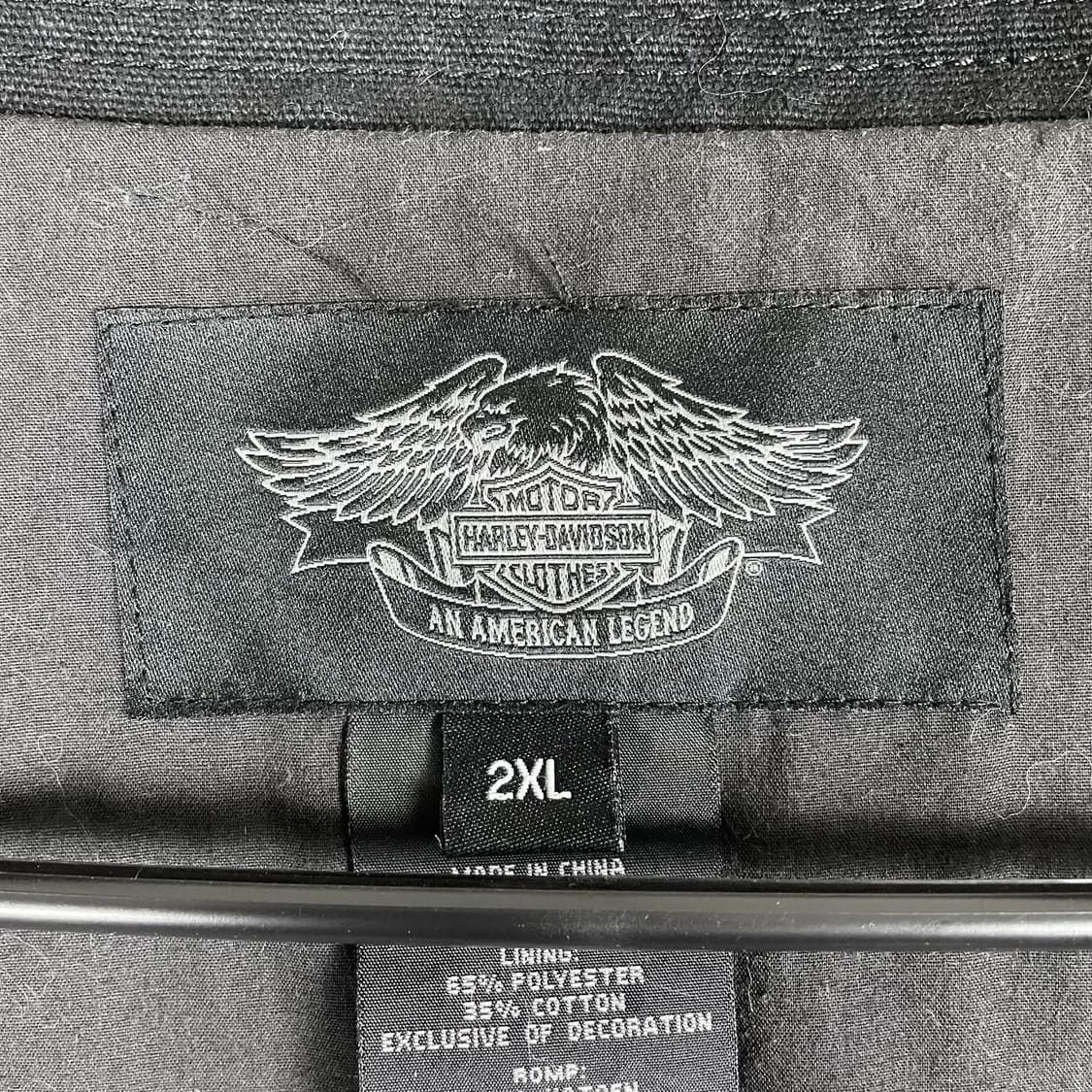 할리데이비슨 캔버스 밀리터리 스타일 라이딩 자켓 상품이미지4