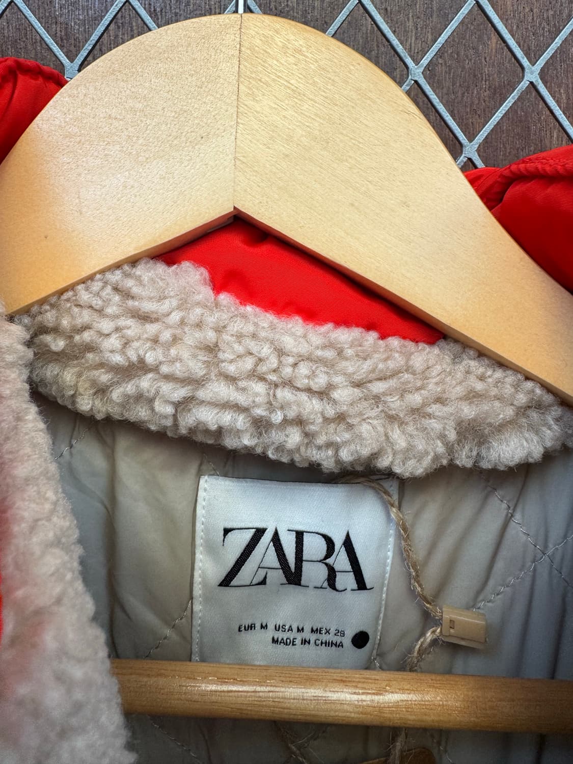 zara 자라 시어링 오버핏 쉐르파 플리스 뽀글이 후리스 자켓 M 상품이미지4