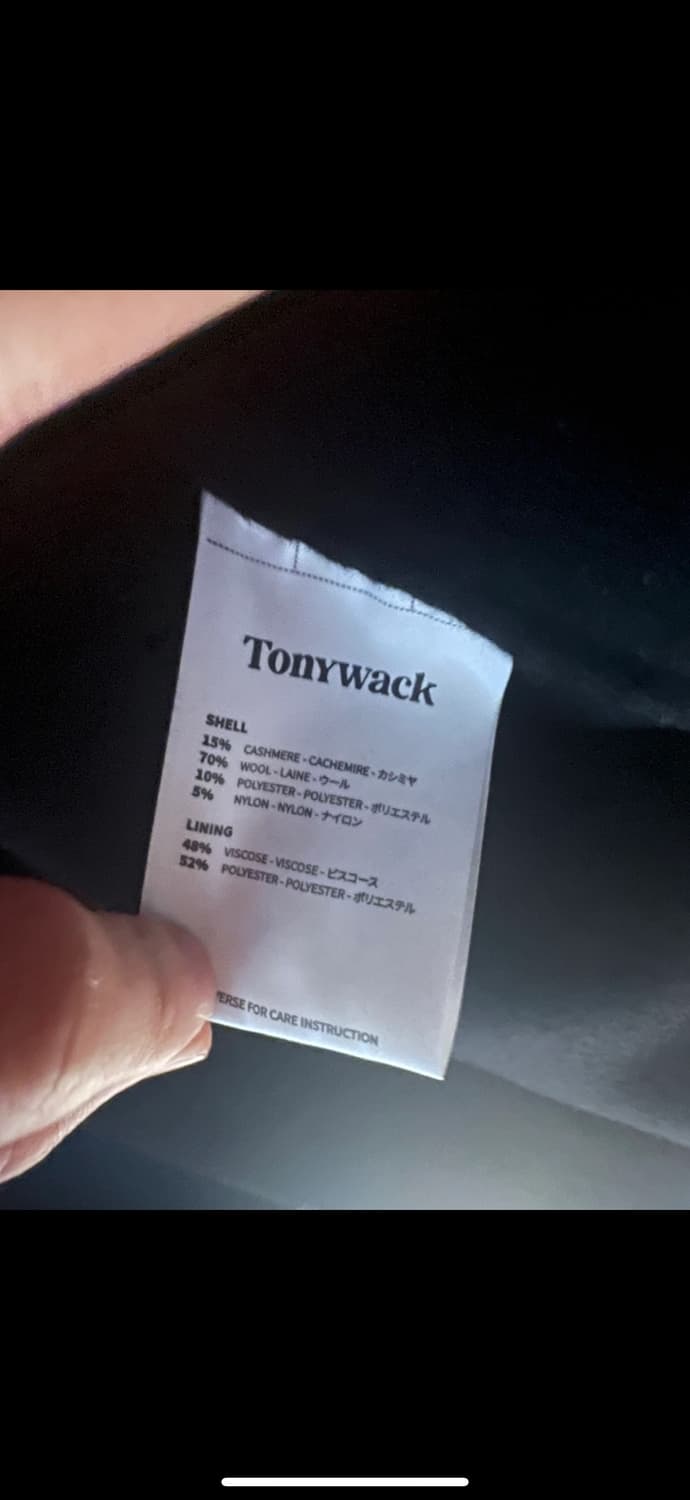 토니웩 22fw 캐시미어 핸드메이드 블루종 상품이미지4