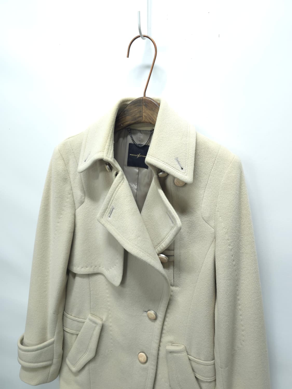 96 아이보리 울 코트 상품이미지2