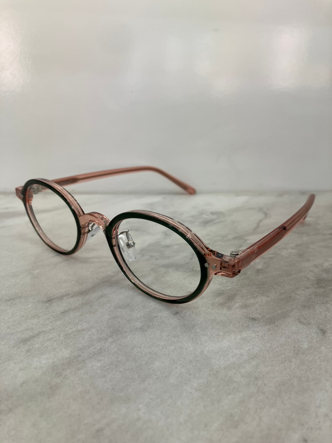 B64 HL 워터멜론 오벌 슬림 뿔테 안경7668 상품이미지7