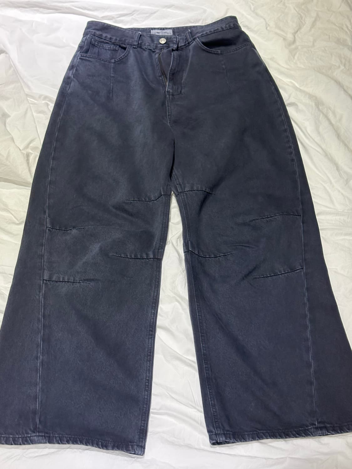 999휴머니티 AV PLEATS DYED DENIM PANTS  (2) 상품이미지1