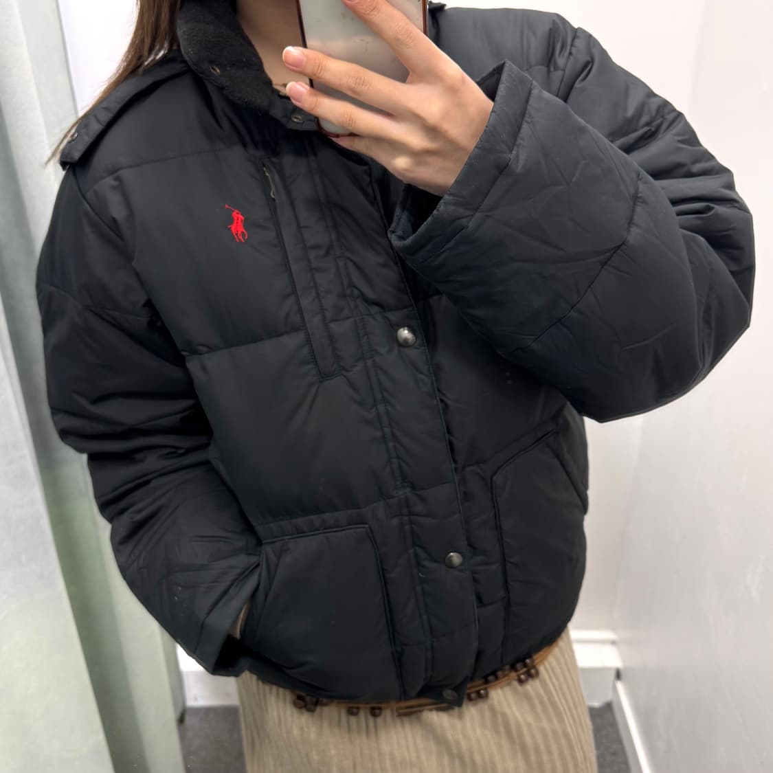 폴로 블랙 패딩 상품이미지1