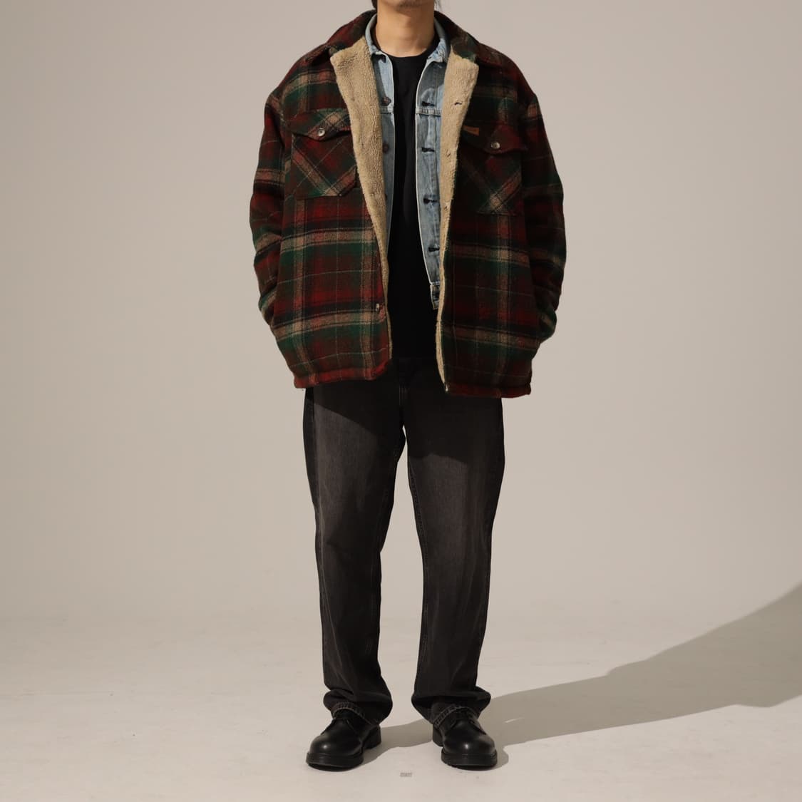 울리치 울 타탄체크 세르파 자켓 상품이미지3