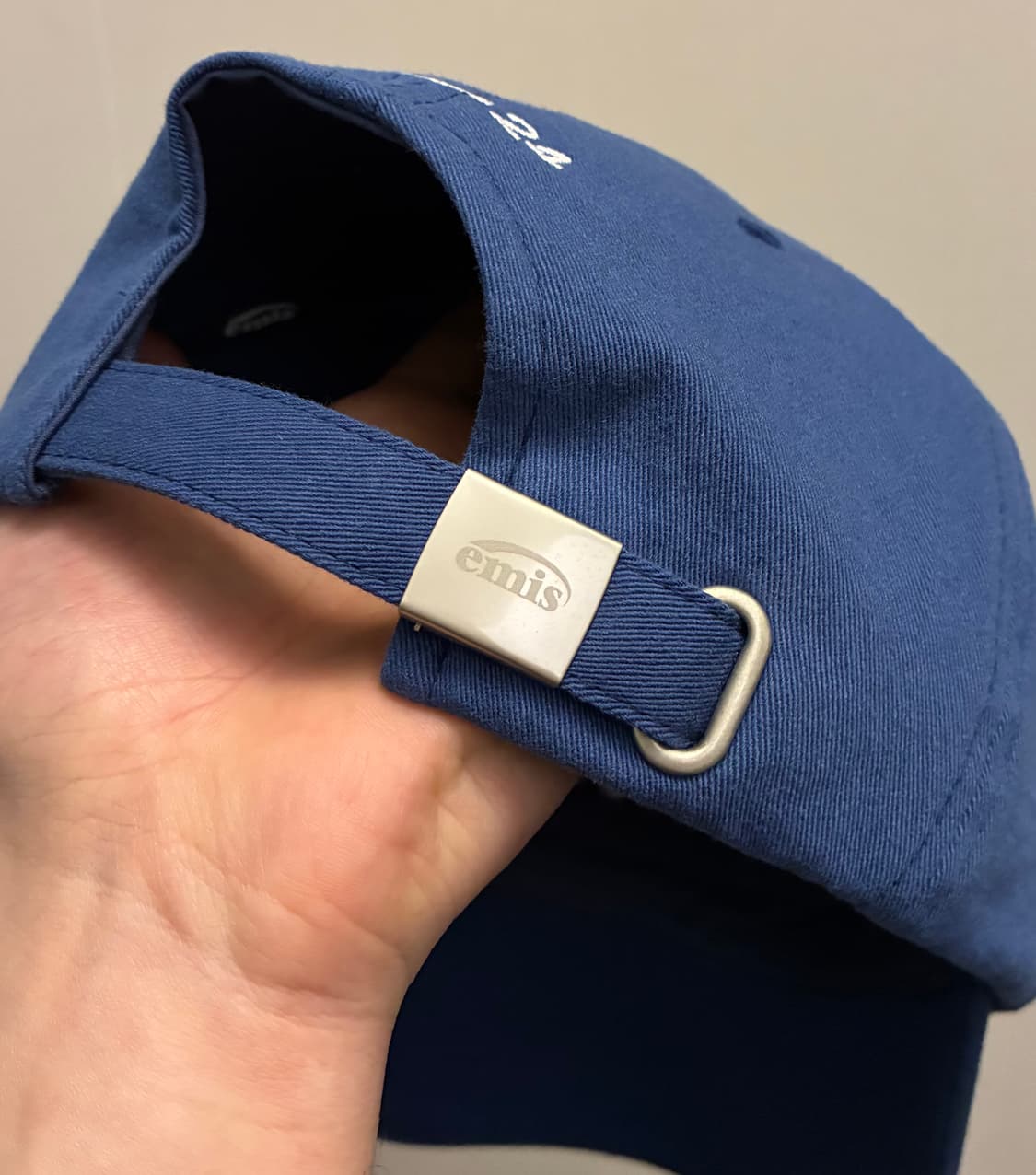 (F)emis 이미스 아플리케 자수 볼캡 모자 블루 상품이미지6