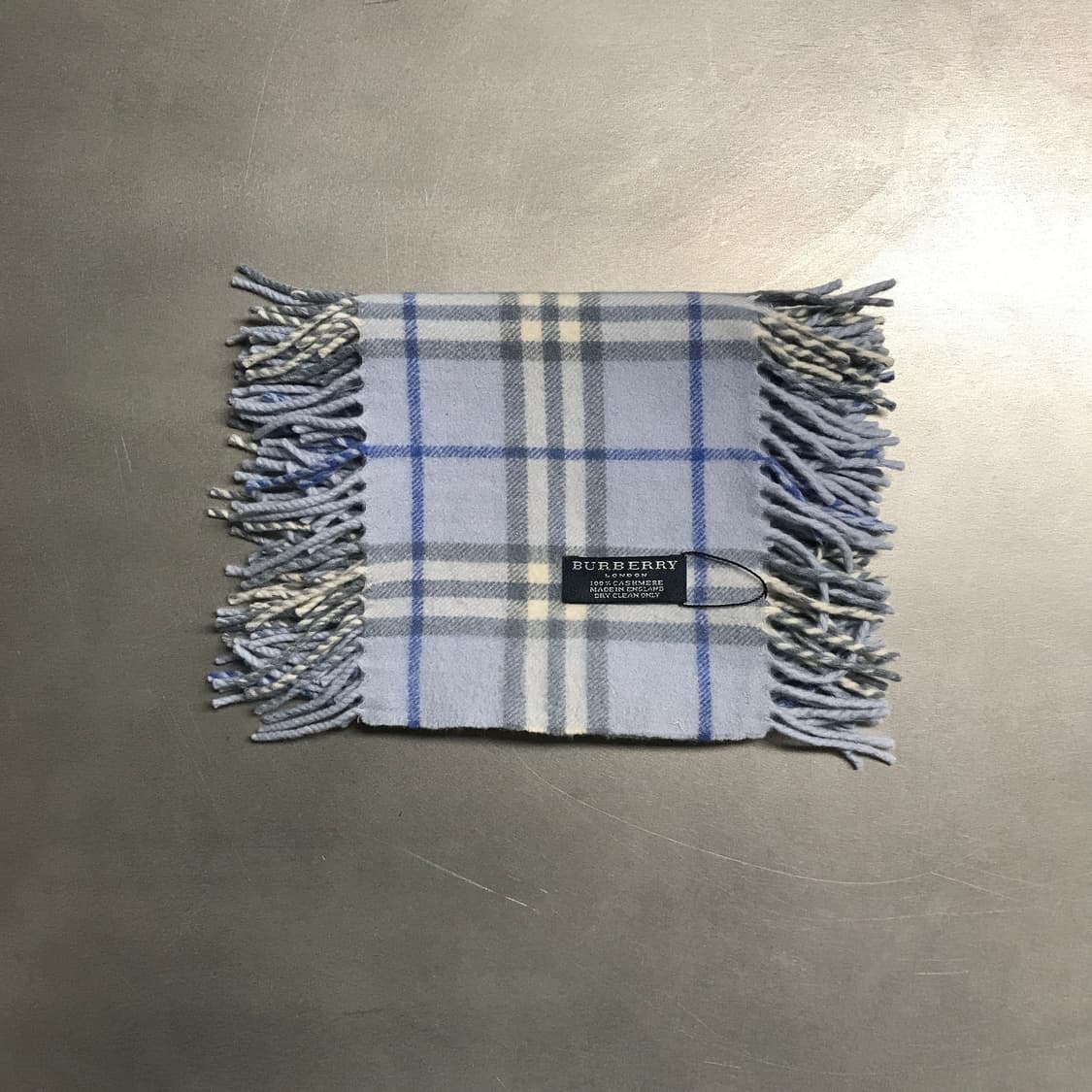 버버리 정품 캐시미어 머플러 블루 상품이미지1