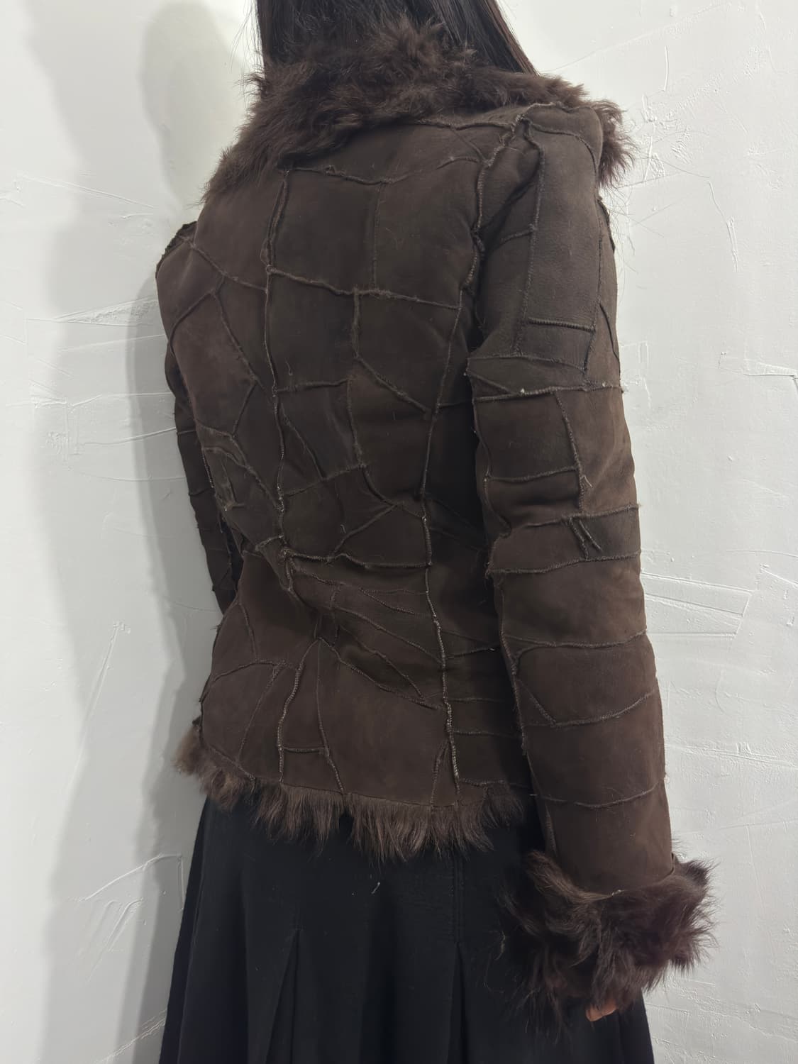 brown sheep skin fur jacket 상품이미지5