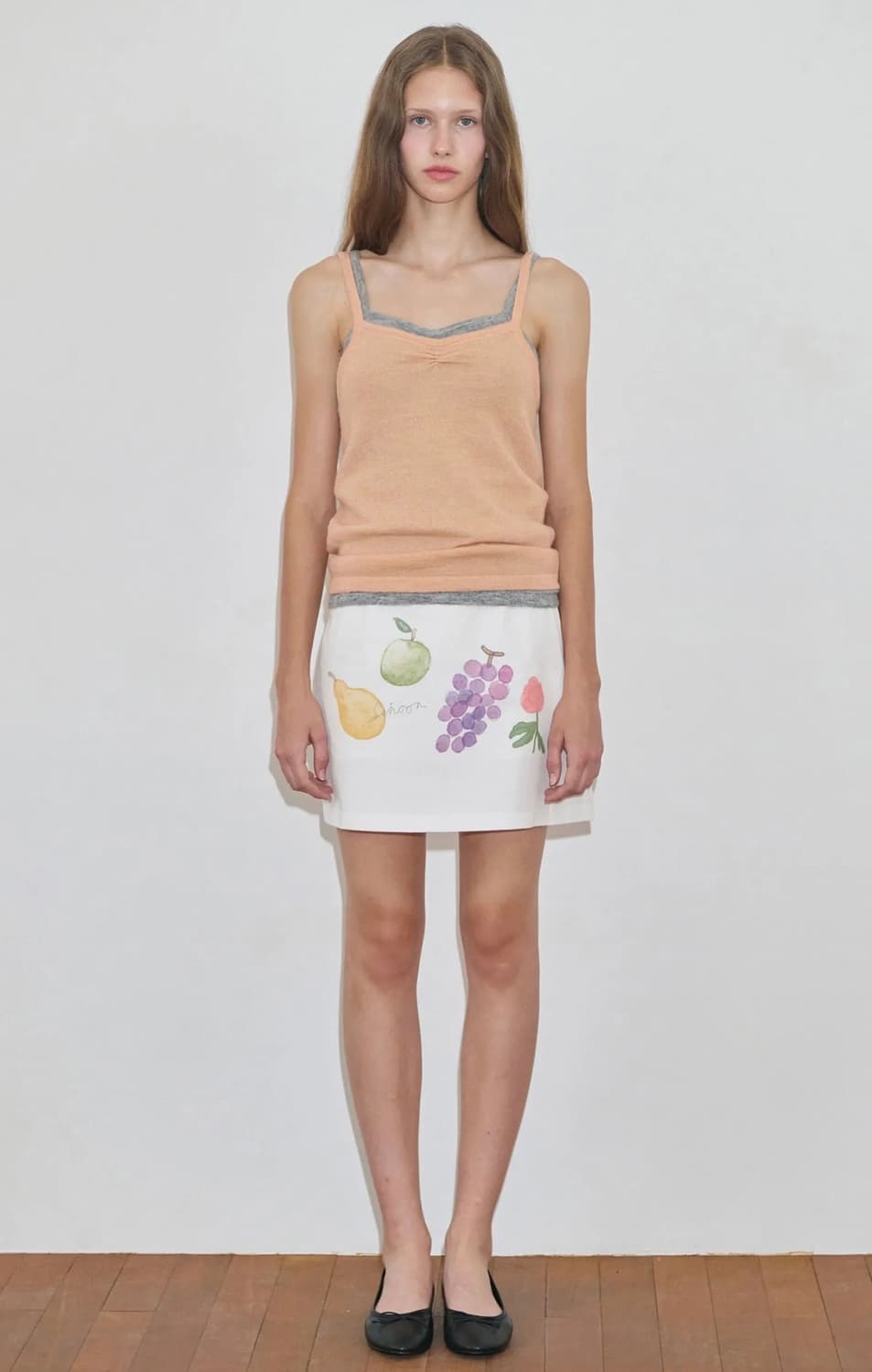 시눈 Shirring Knit Sleeveless (Apricot) 상품이미지5