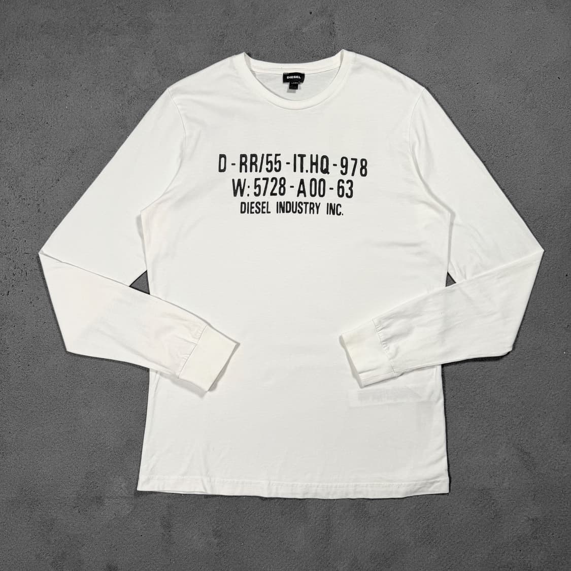 Diesel 디젤 프린팅 화이트 롱슬리브 상품이미지1
