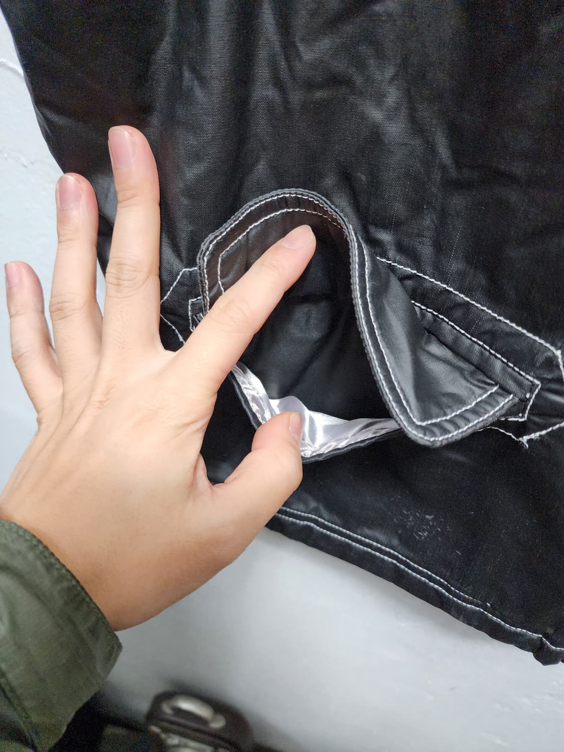 아메카지 안감퀼팅 빈티지 오버핏 베스트  상품이미지4